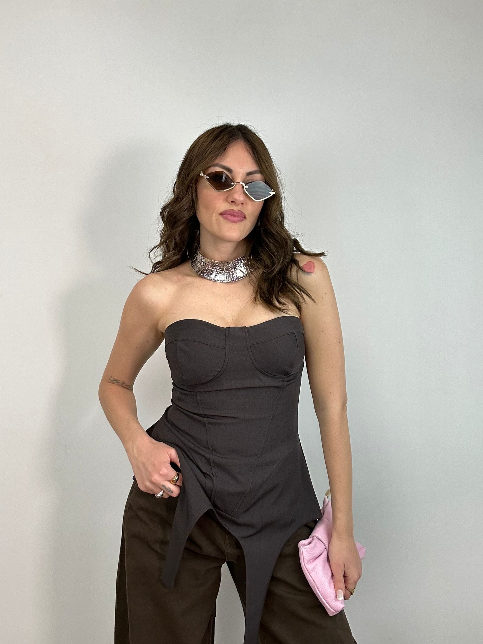 Top a corpetto 26003 - Nero