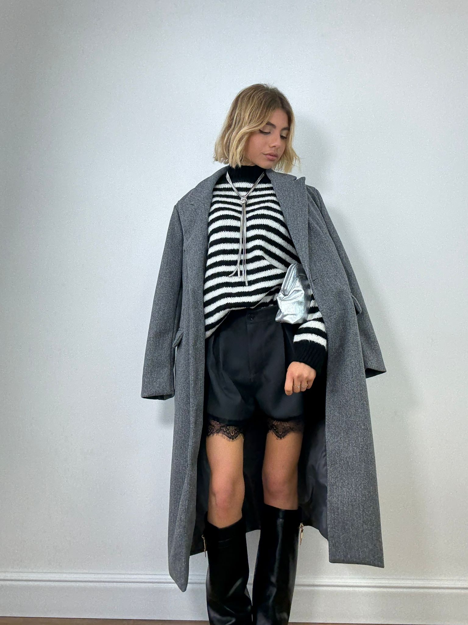 Maglione 3314 - Bianco e Nero