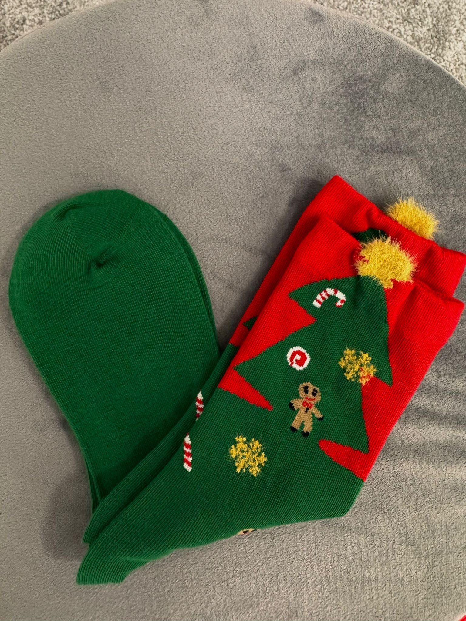 Frohe Weihnachtssocken – Grün