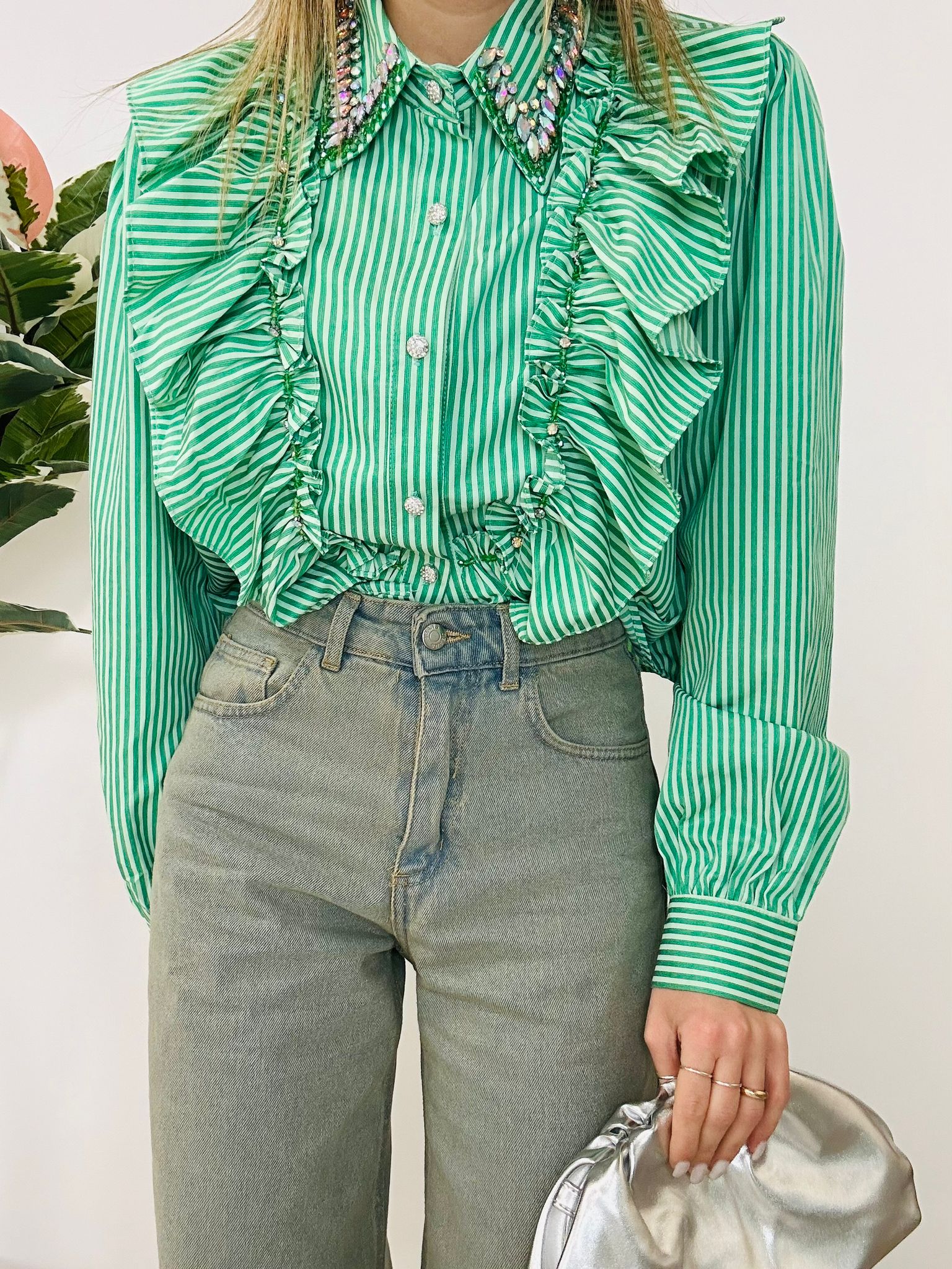 Cameron-Bluse – Grün