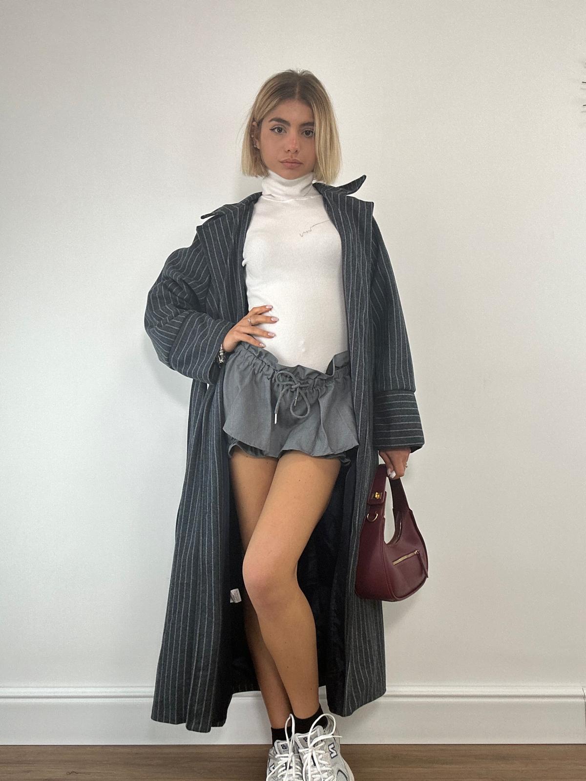 Cappotto Gessato 88862 - Grigio