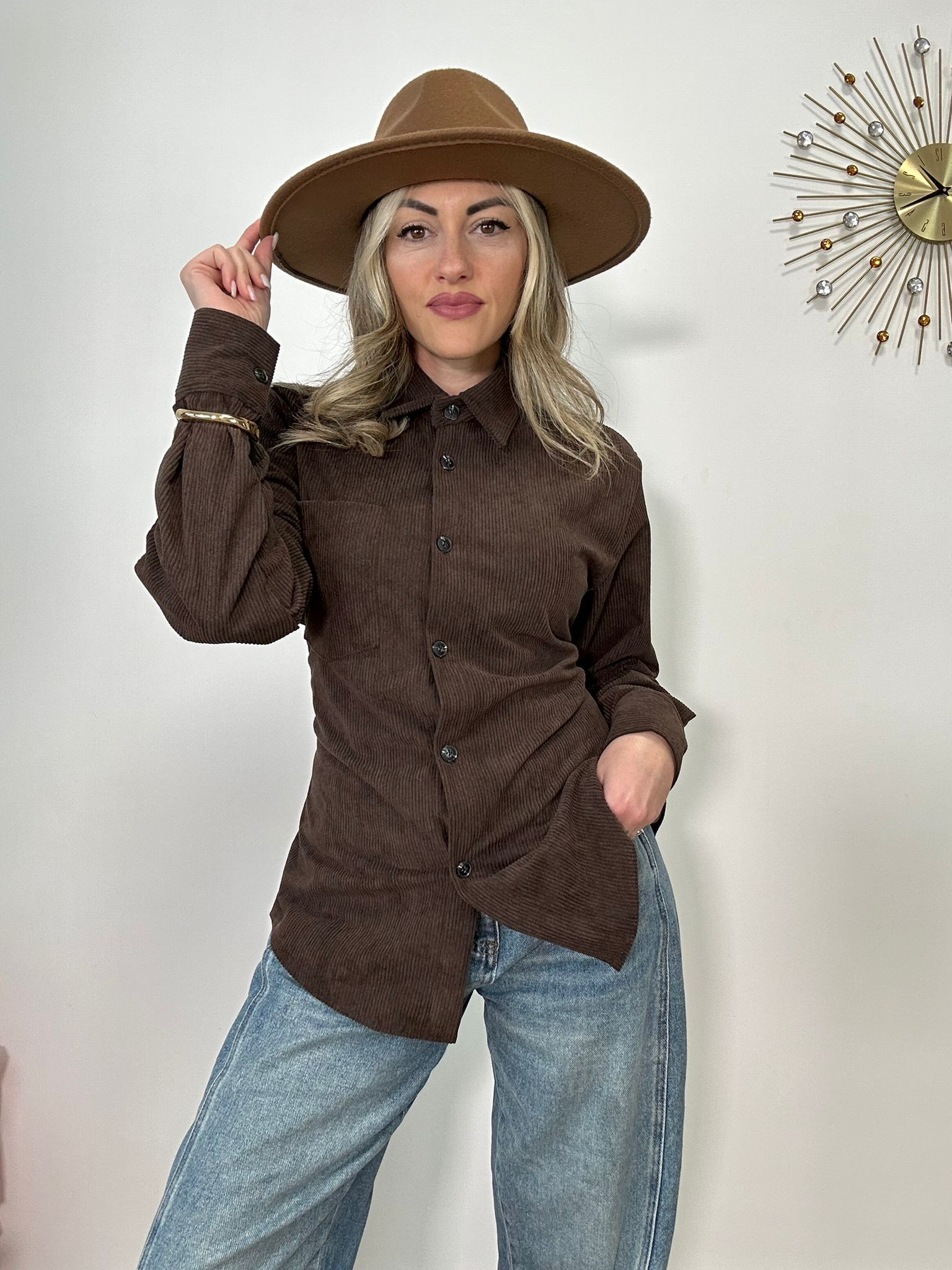 Camicia 6805 - Marrone