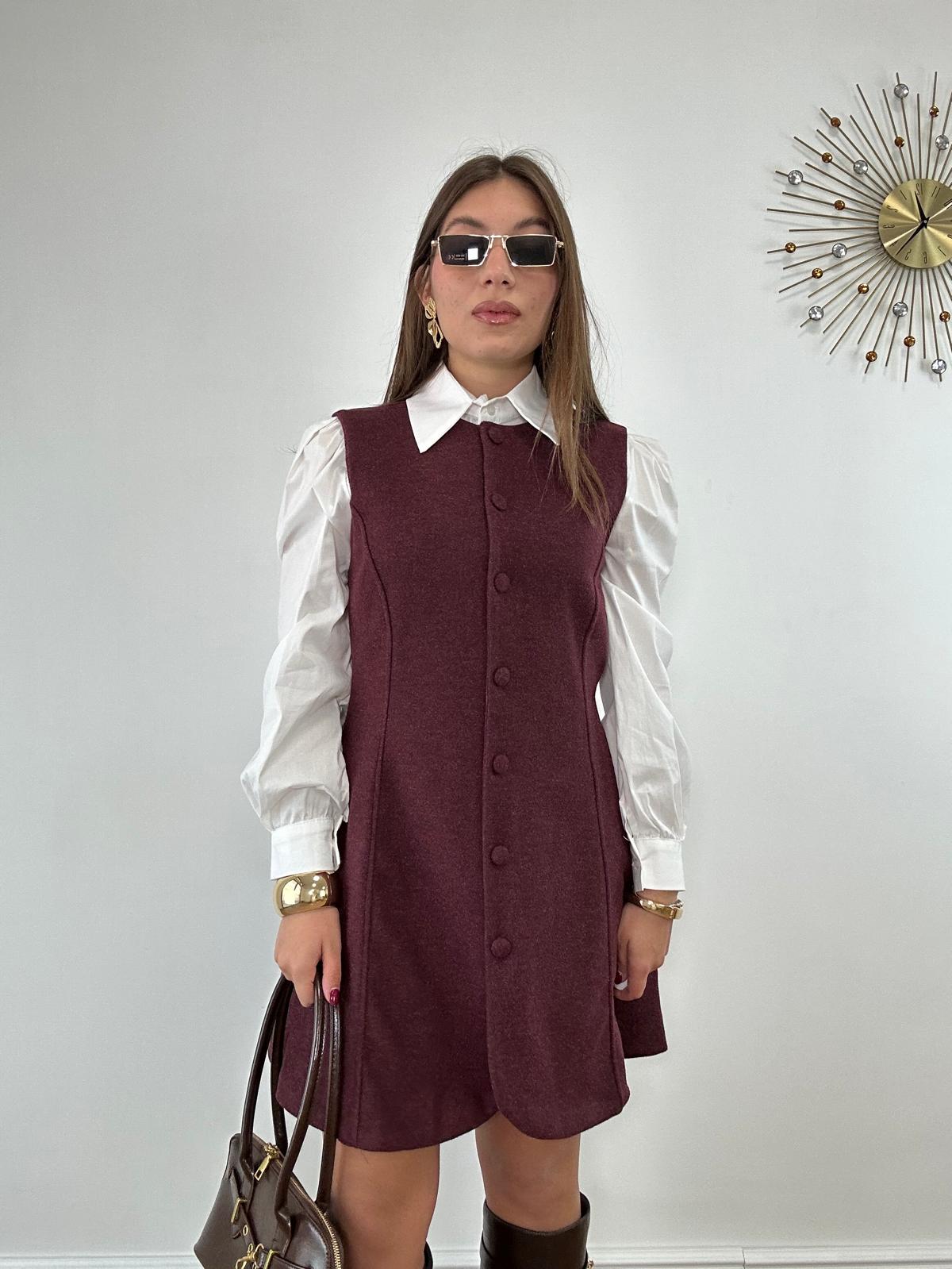 Abito con Camicia 6785 - Bordeaux