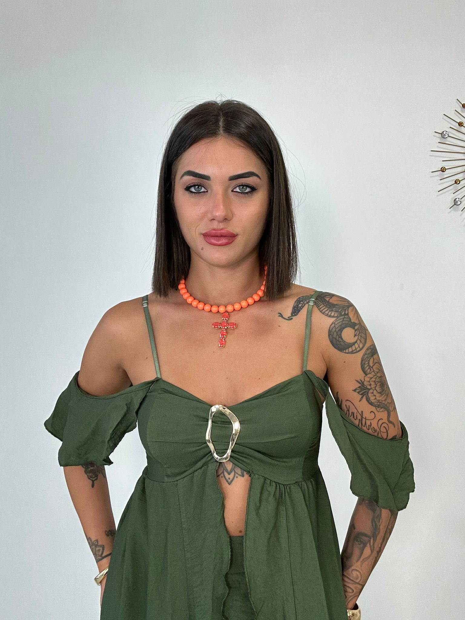 Coordinato Tahiti (Top Lungo + Pantaloncino) Verde