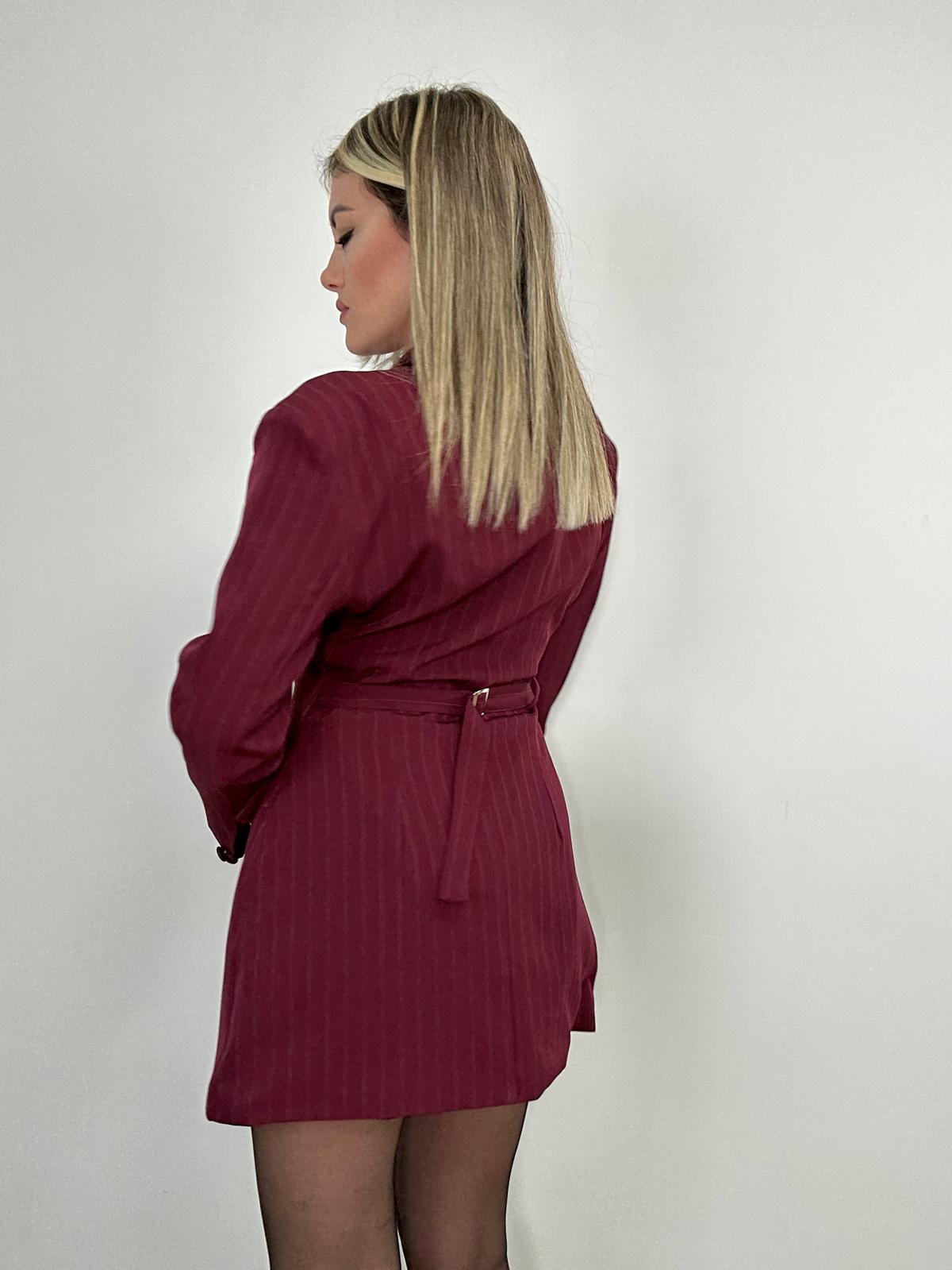 Abito Blazer Gessato 275 - Bordeaux