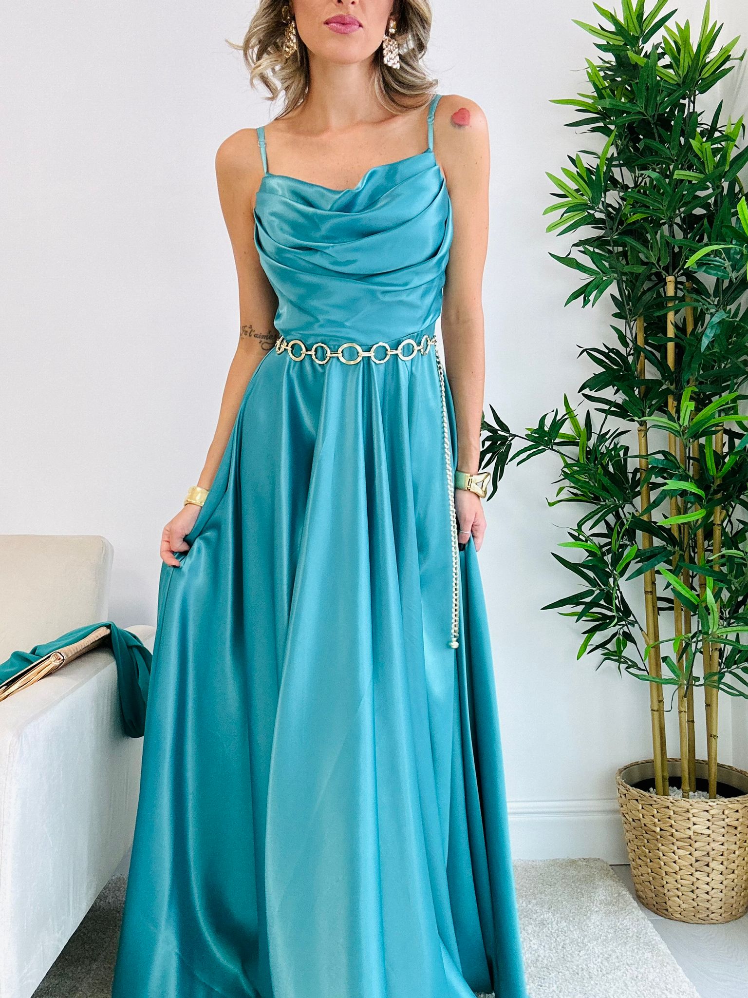 Robe Andromède - Turquoise