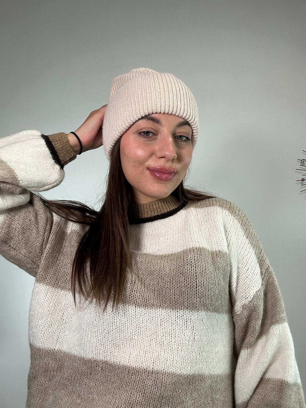 Cappello a Costine - Beige