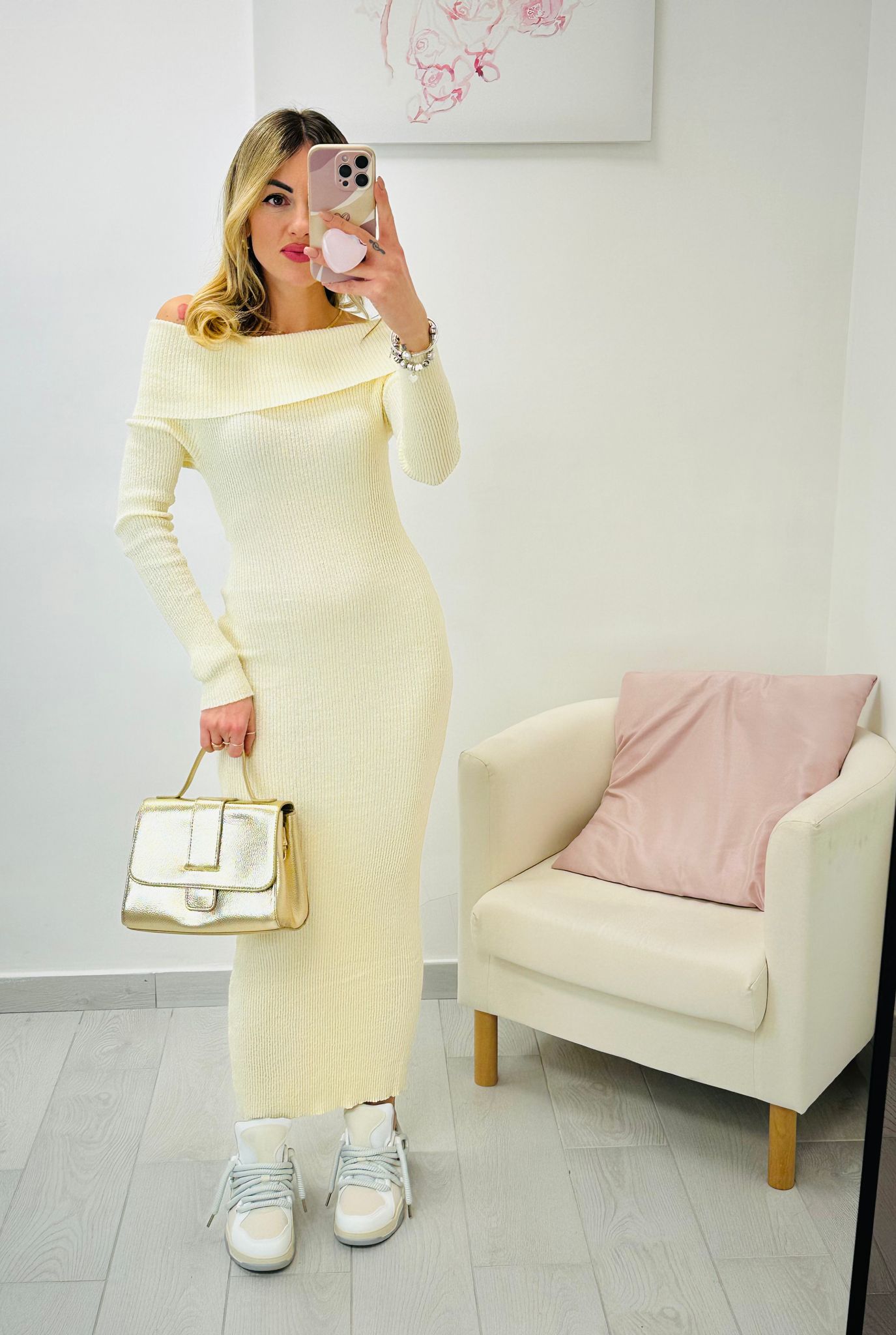 Robe Alba - Jaune Pastel - FR4285