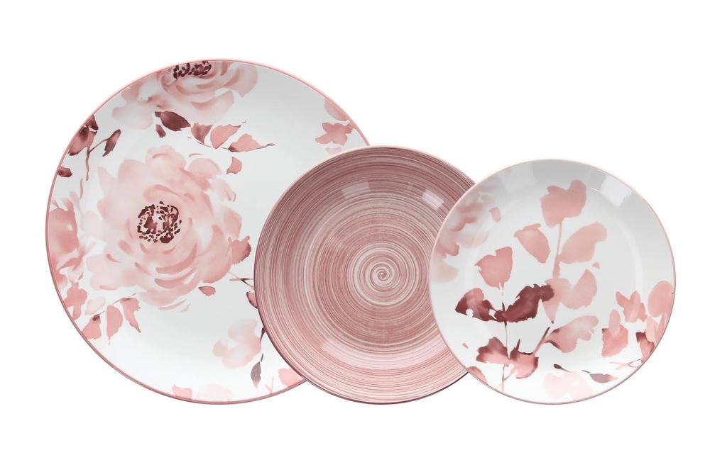 SERVIZIO PIATTO CERAMICA 18pz ROSELYN MADISON