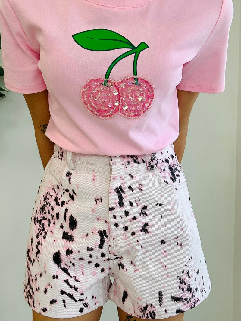 T-shirt Cherry - Rosa