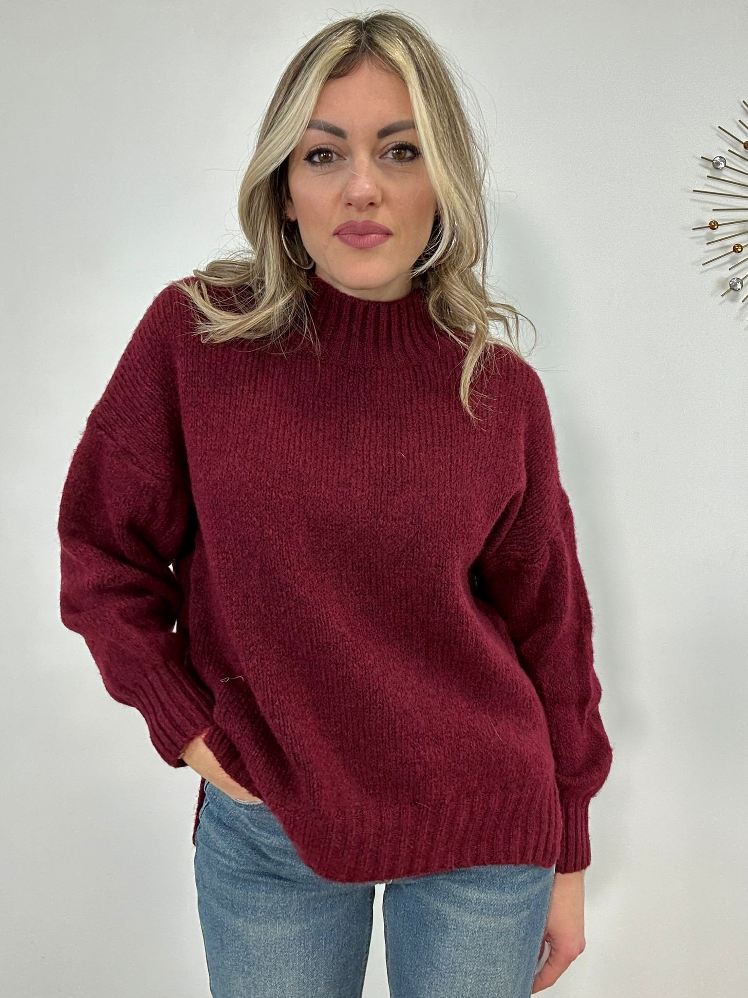 Maglione A2516 - Bordeaux