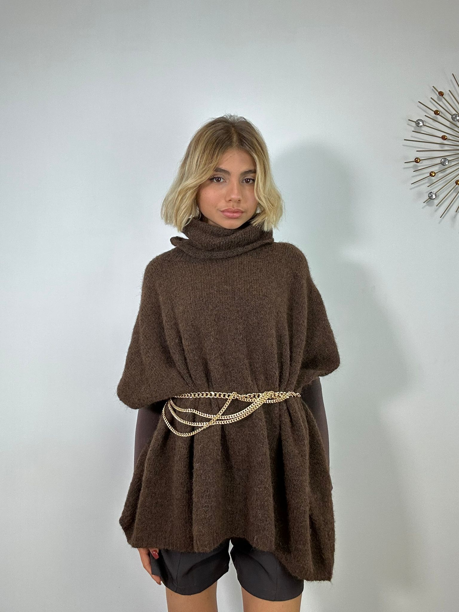 Maxi Maglione 3028 - Marrone