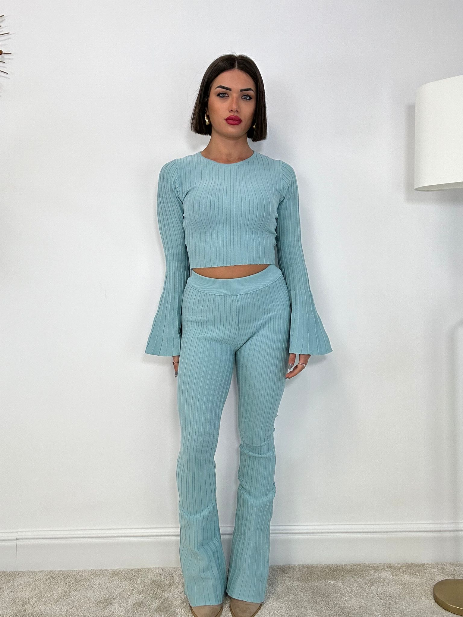 Coordinato Siviglia (Maglioncino + Pantalone) Verde Menta