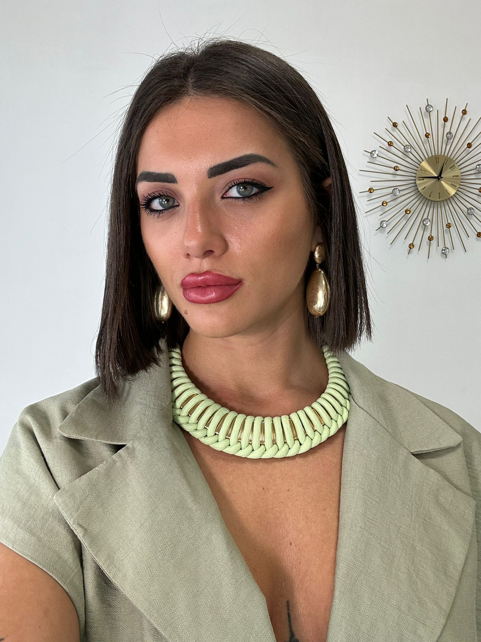 Choker Halskette - Grün