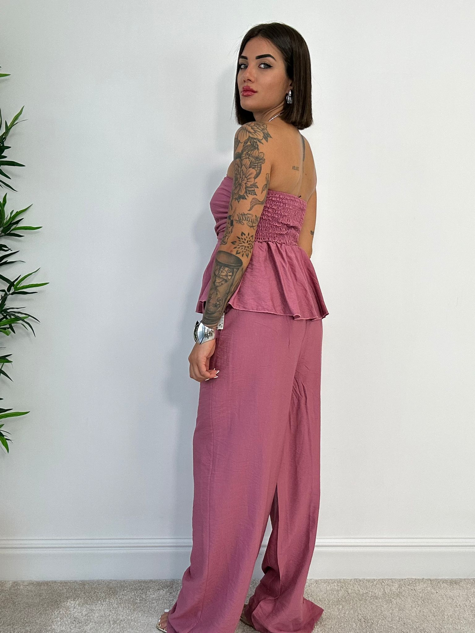 Coordinato Minorca (Top + Pantalone) Cipolla