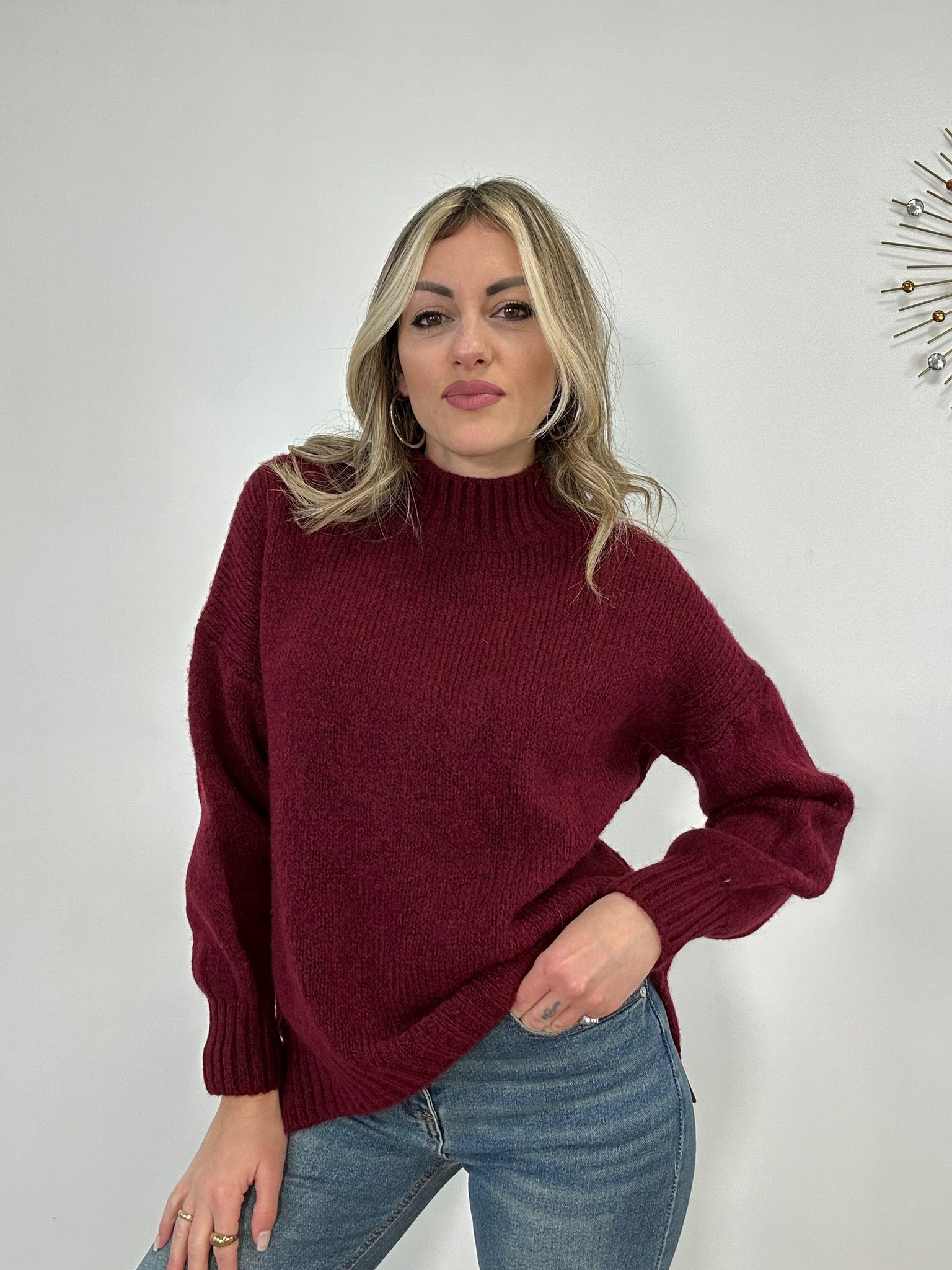 Maglione A2516 - Bordeaux