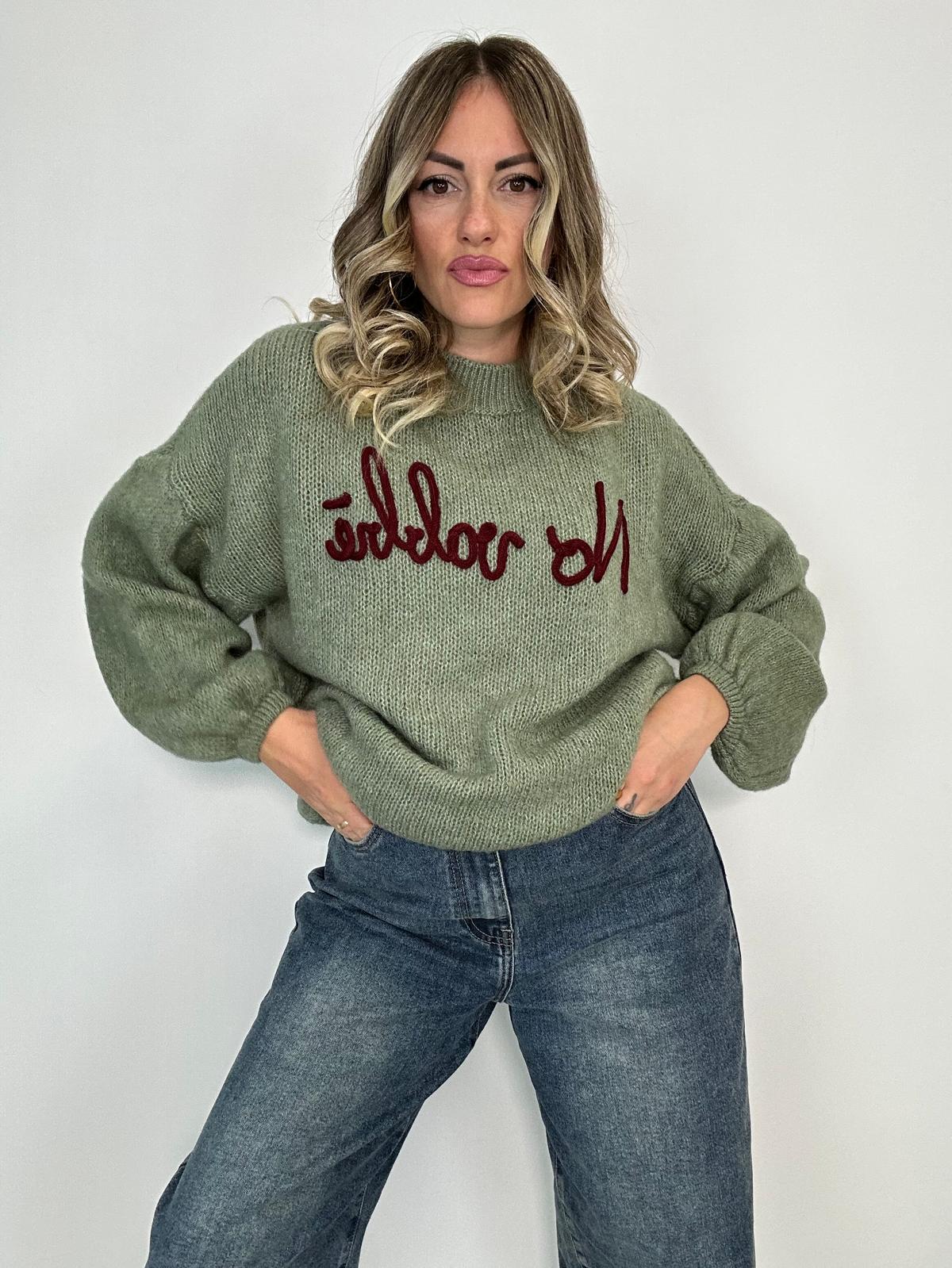 Maglione (No Vabbè) 2702 - Verde