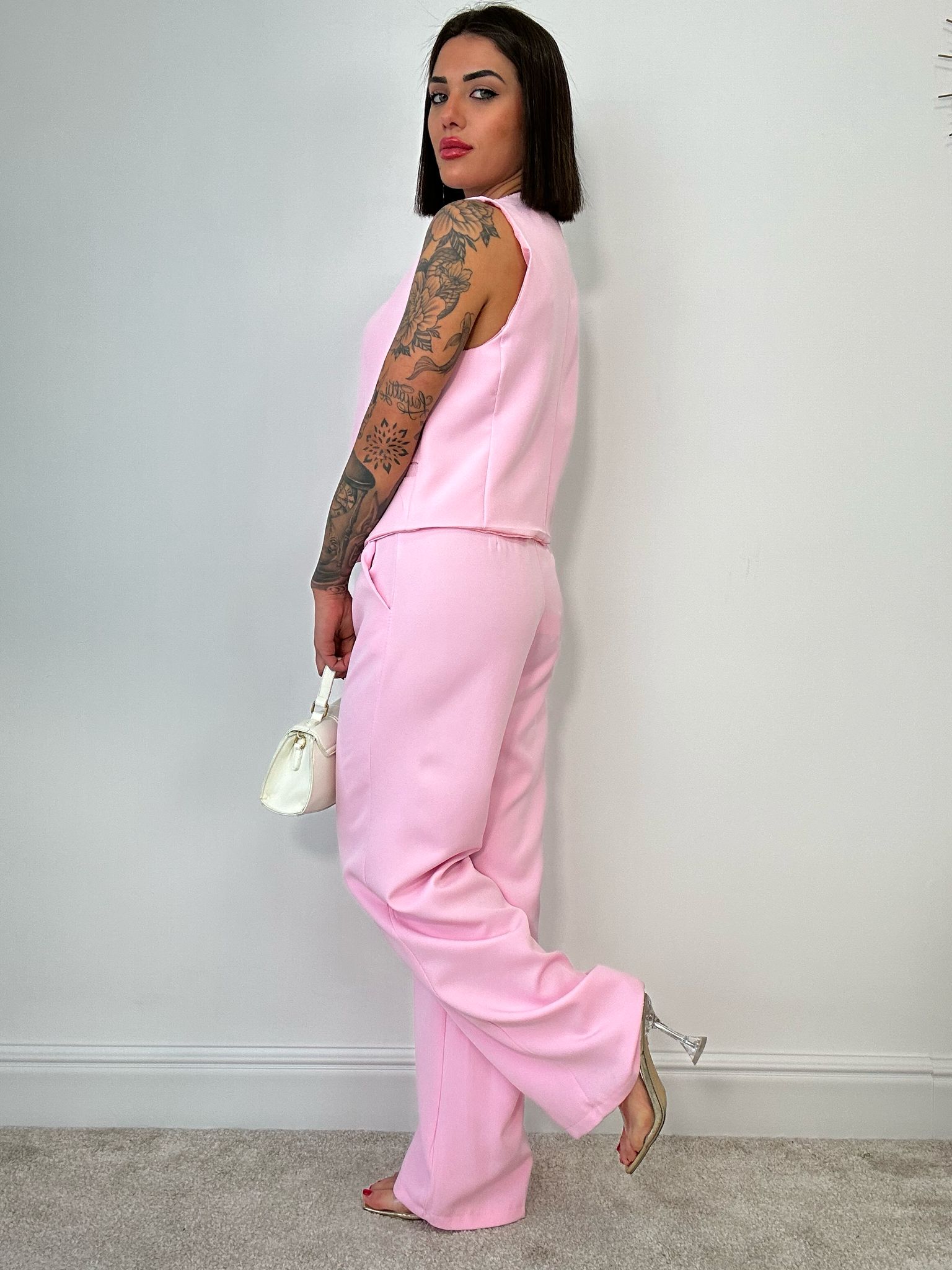 Tailleur Hilary (Gilet + Pantalone) Rosa