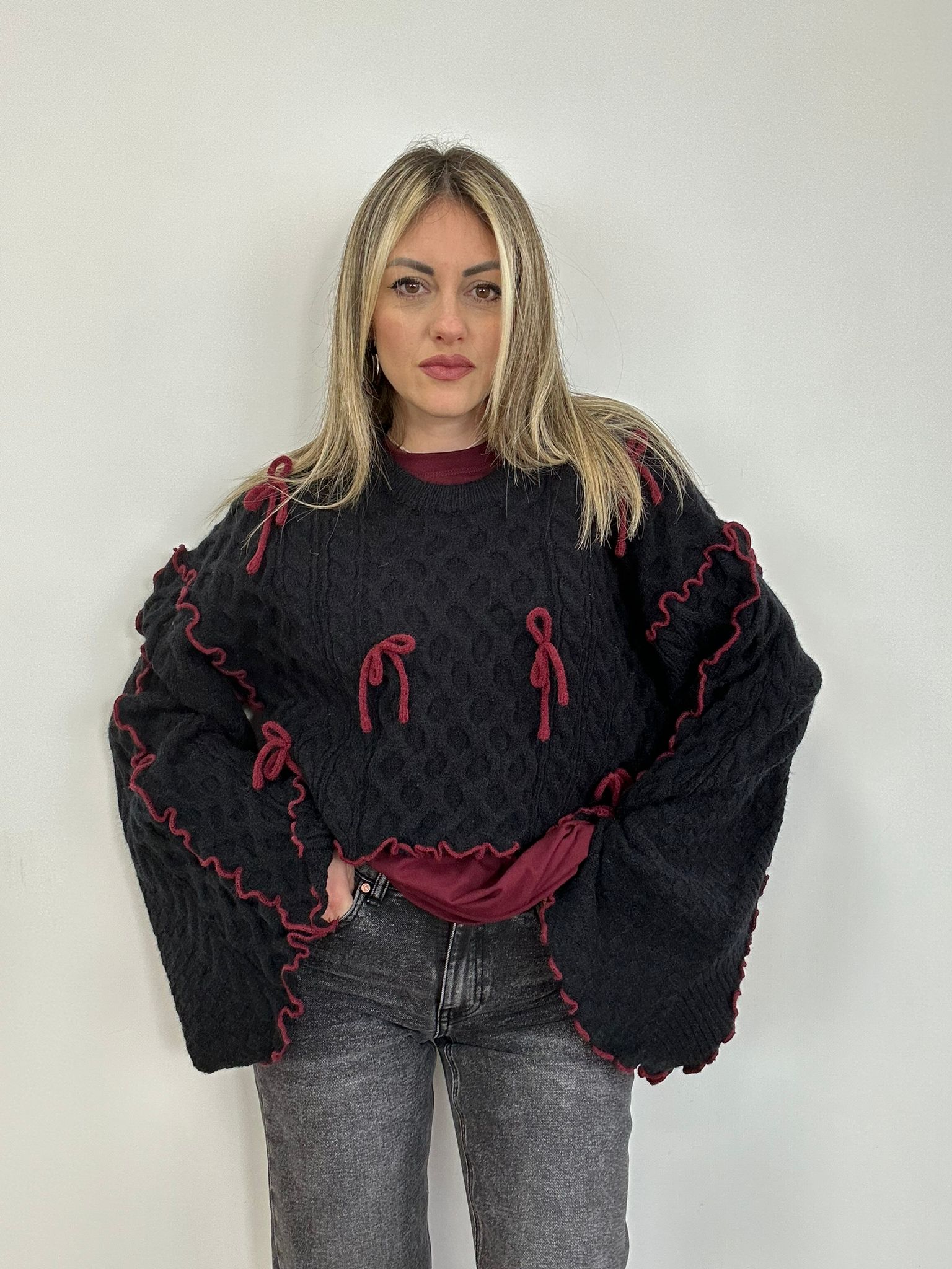 Pullover PL7057 - Schwarz