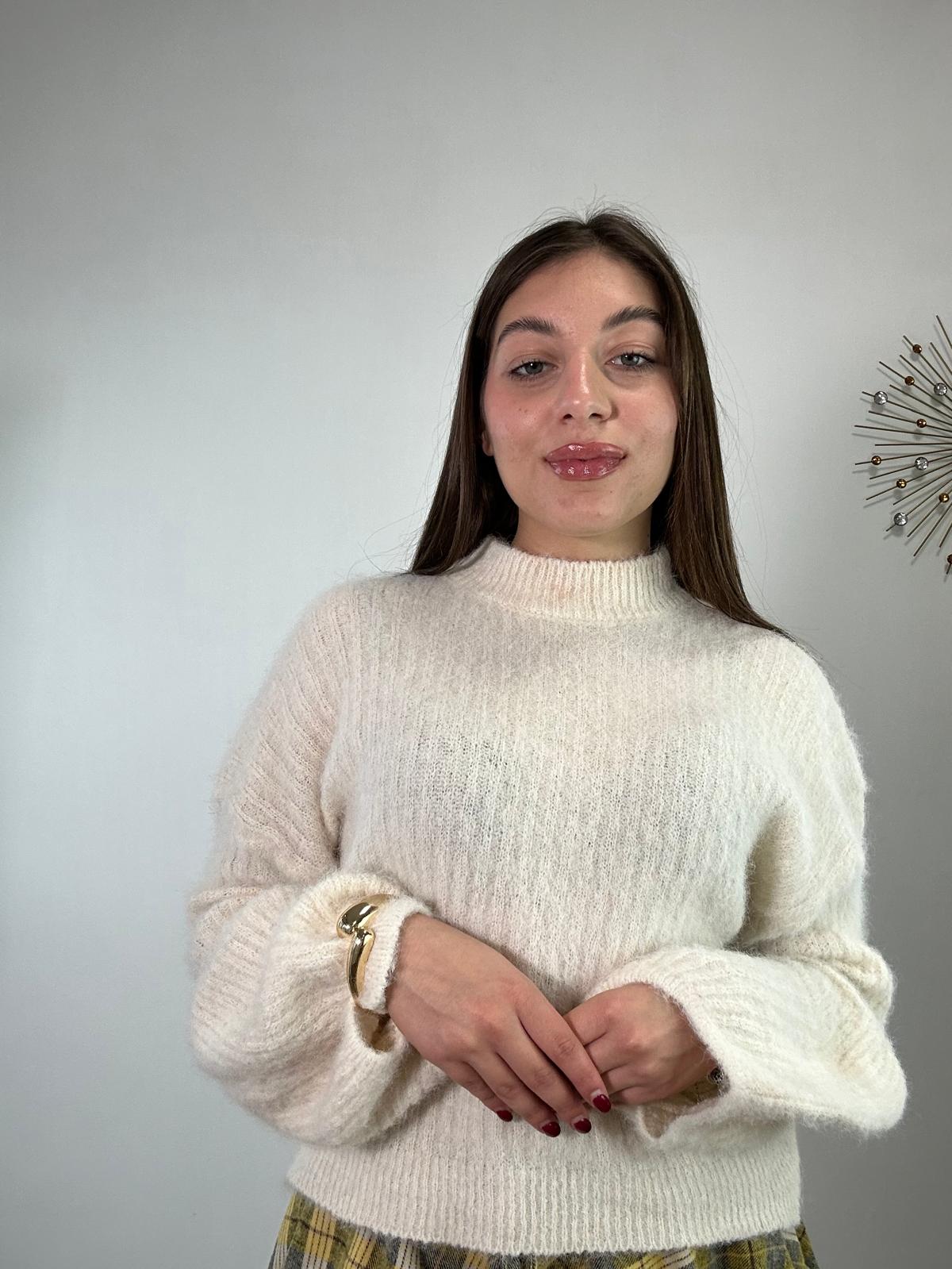 Maglione A3211 - Bianco