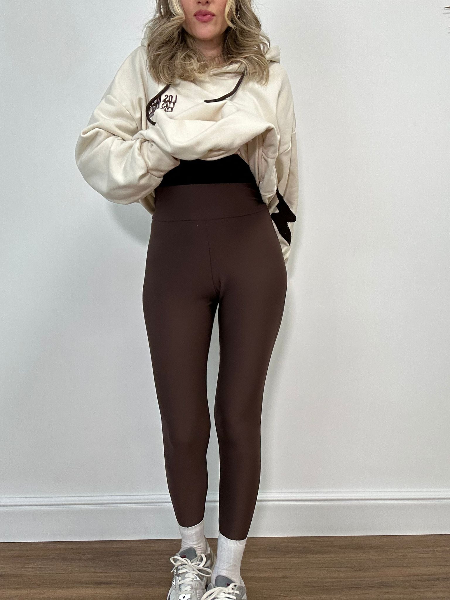 Leggins con staffa 6136 - Marrone