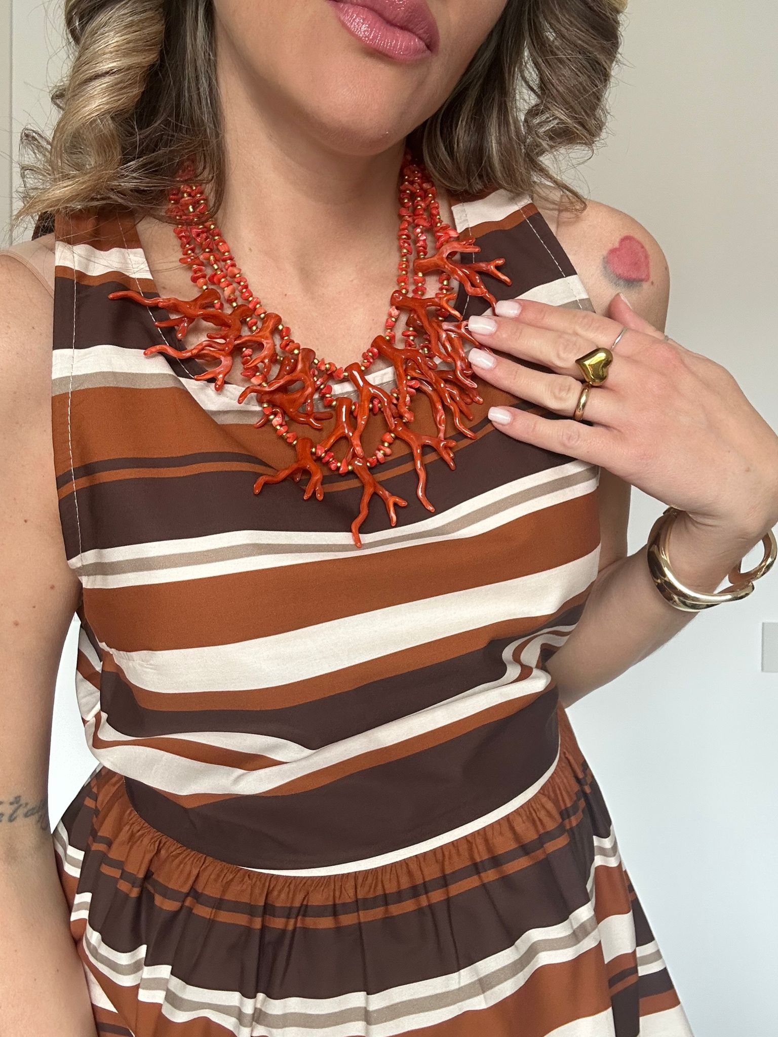 Collana corallo - Arancio