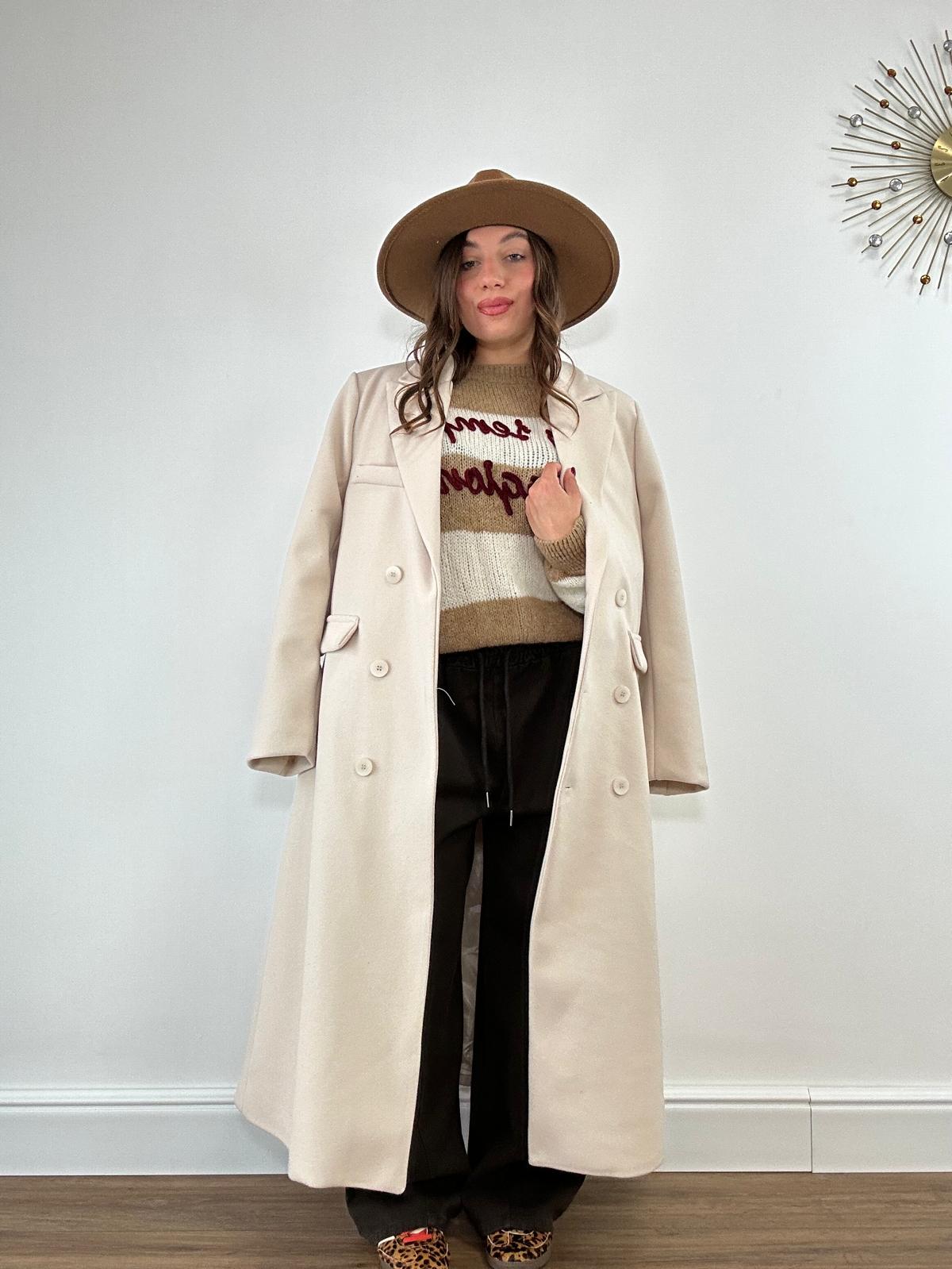 Cappotto 88837 - Panna