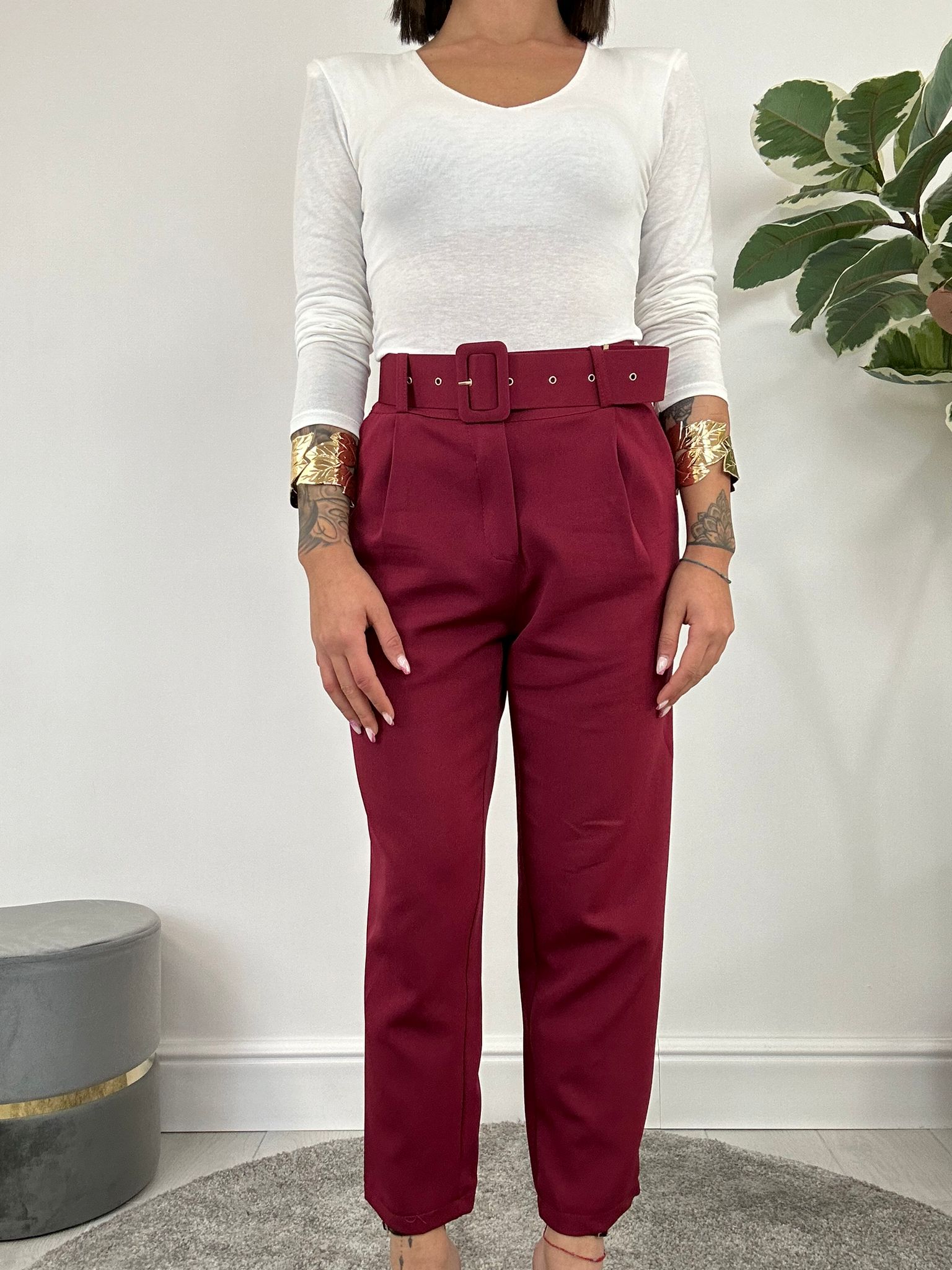 Pantalon Lidia - Bordeaux