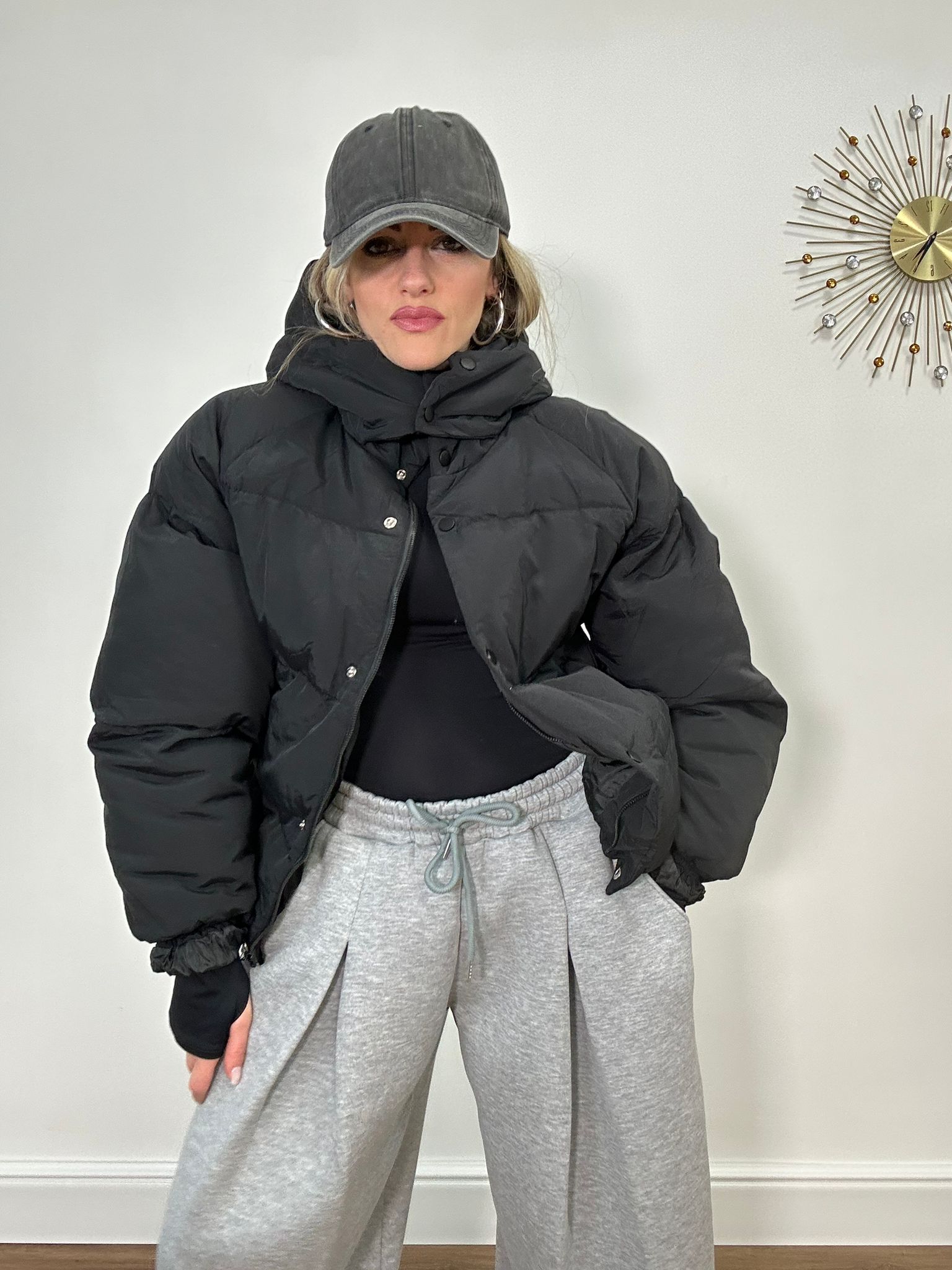 Giubbotto Bomber ALG1003 - Nero