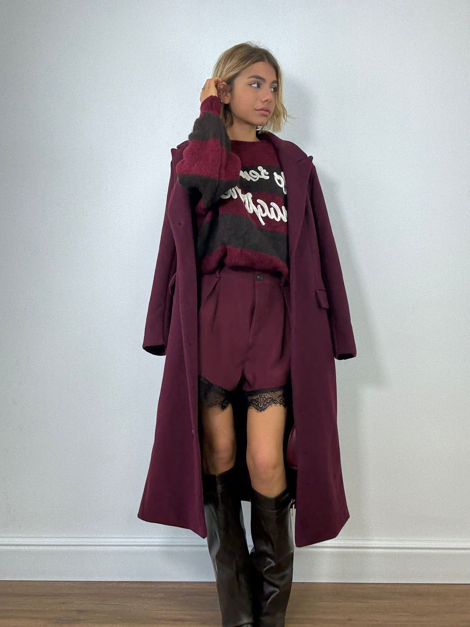 Pantaloncino M13380 - Bordeaux