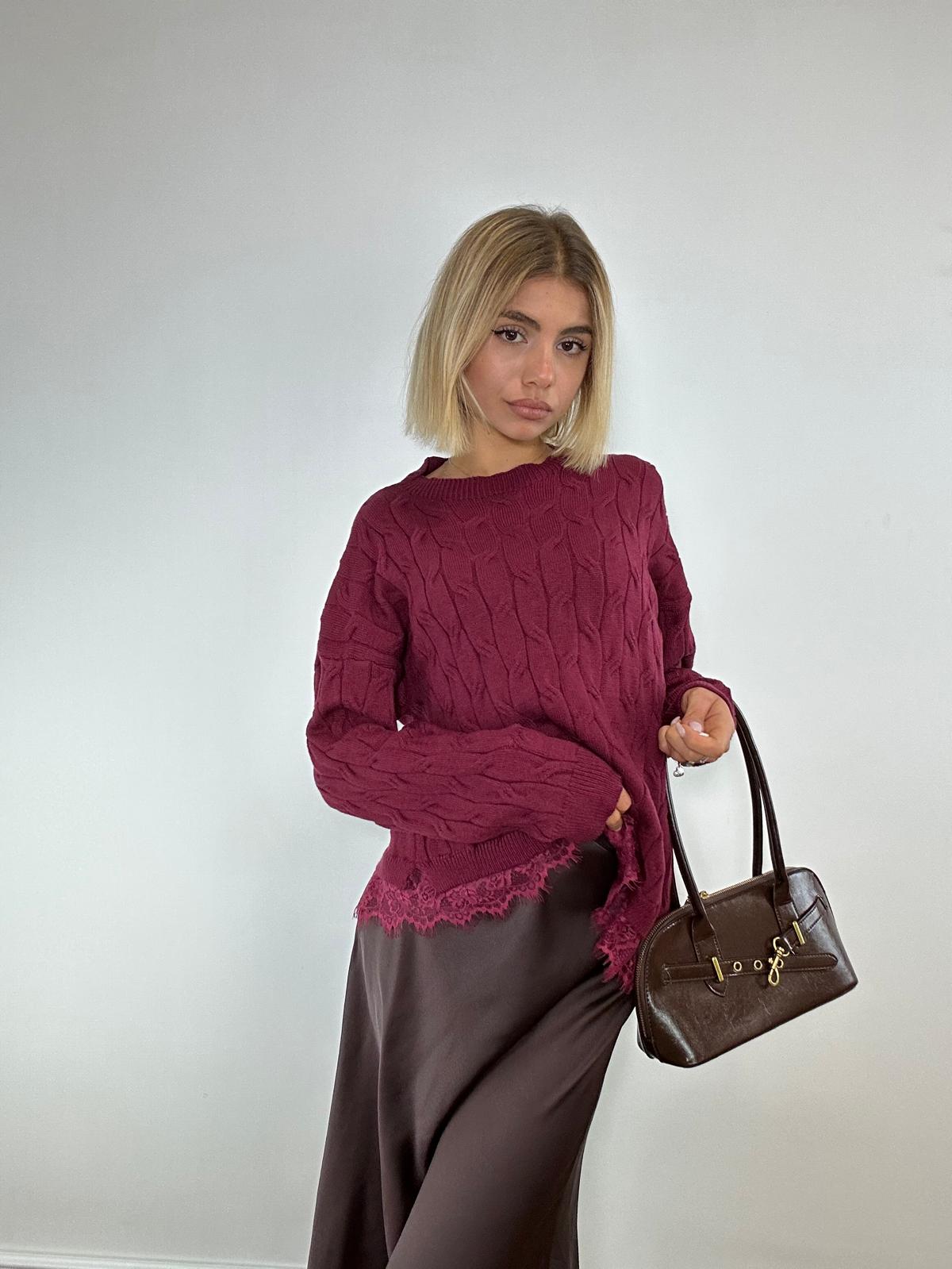 Pullover 25895 - Bordeaux
