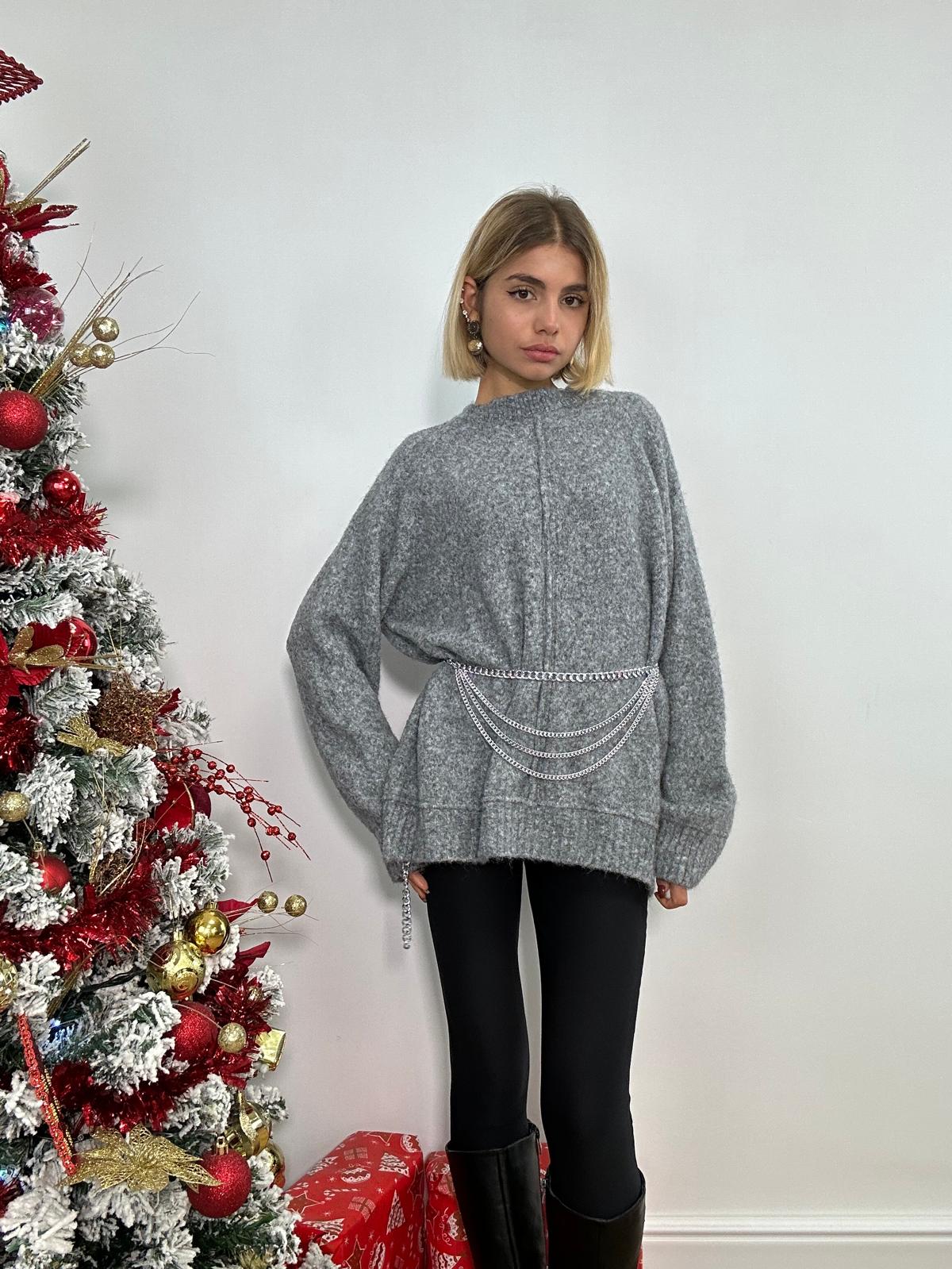 Maglione 33959 - Grigio