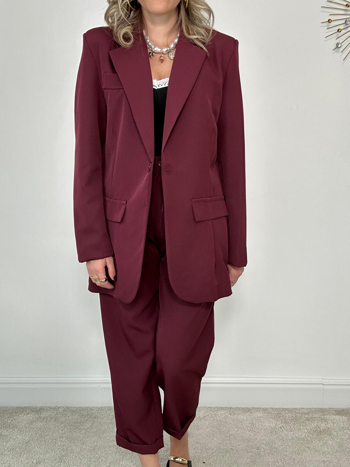 Tailleur Barcellona (Blazer + Pantalone) Bordeaux