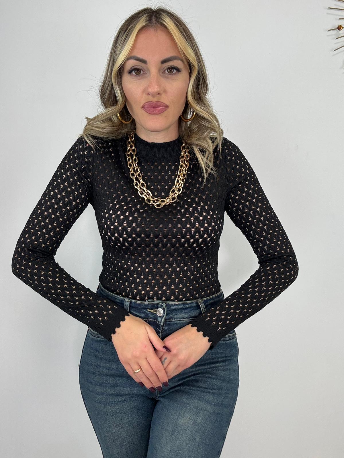 Body 0528 forato - Nero
