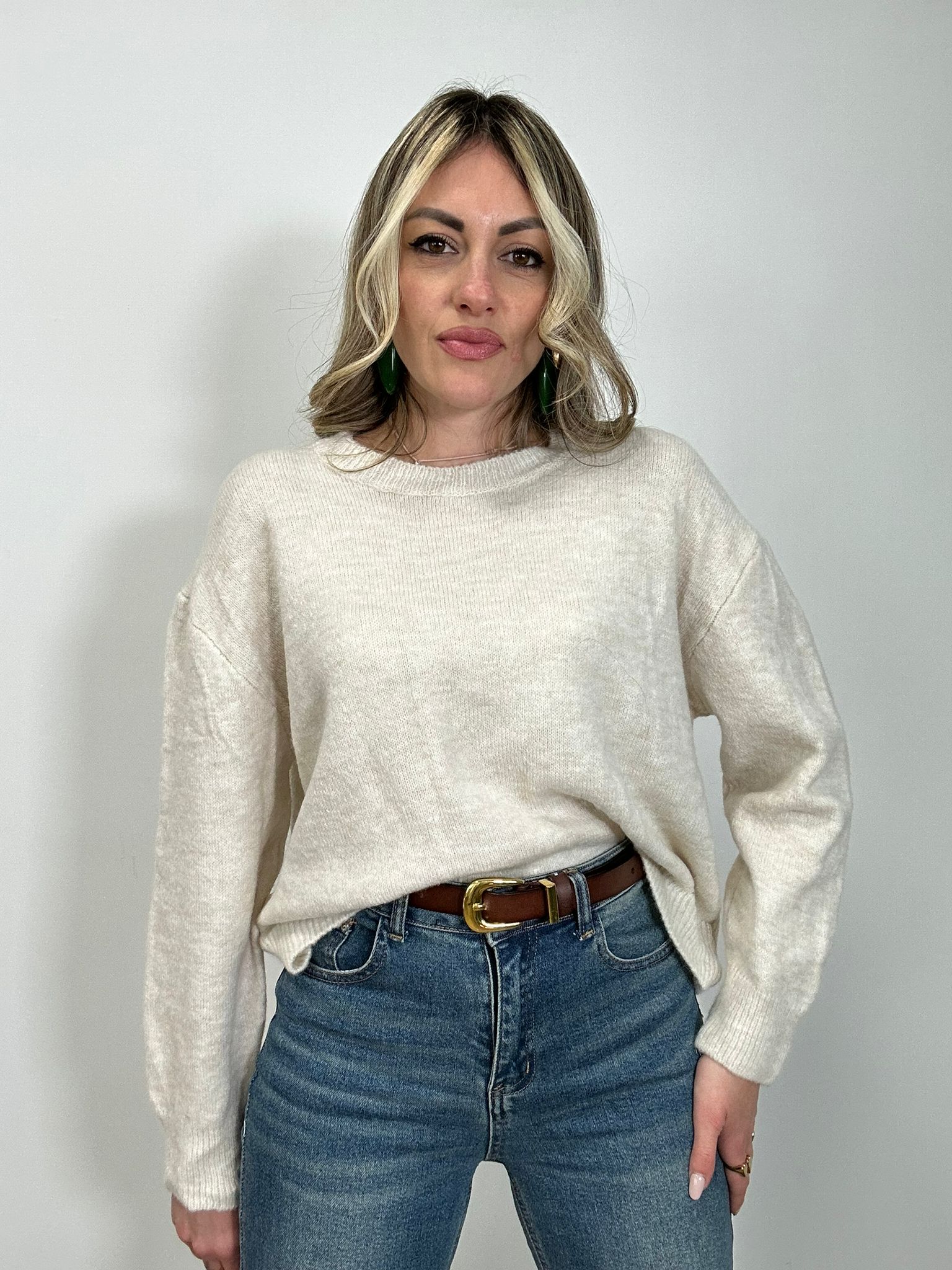 Pullover 0958 - Beige