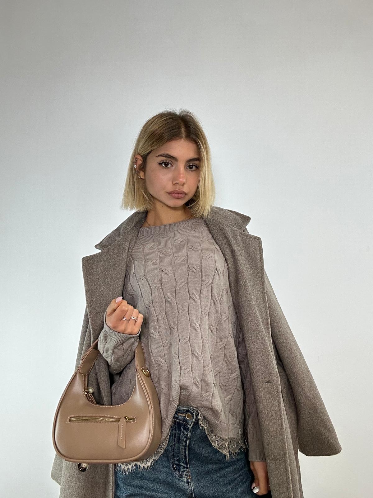 Pullover 25895 - Schlamm