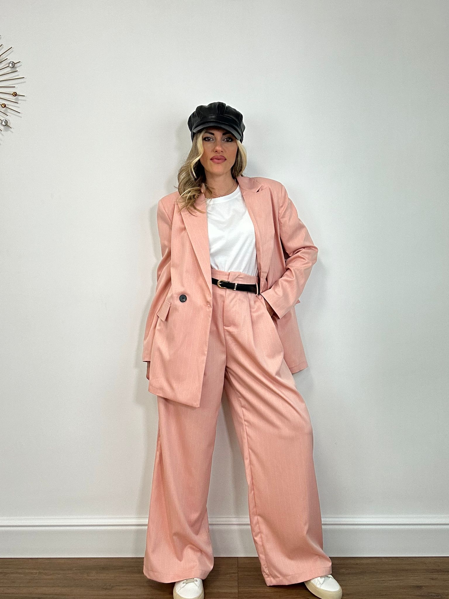 Tailleur Gessato G2601 (Blazer + Pantalone) Rosa