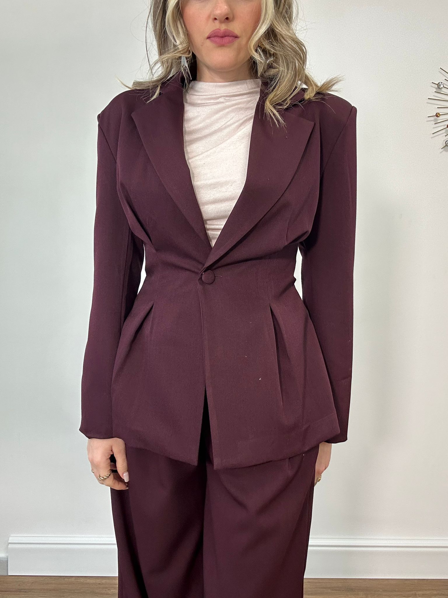 Tailleur 201 ( Pantalone + Giacca ) - bordeaux