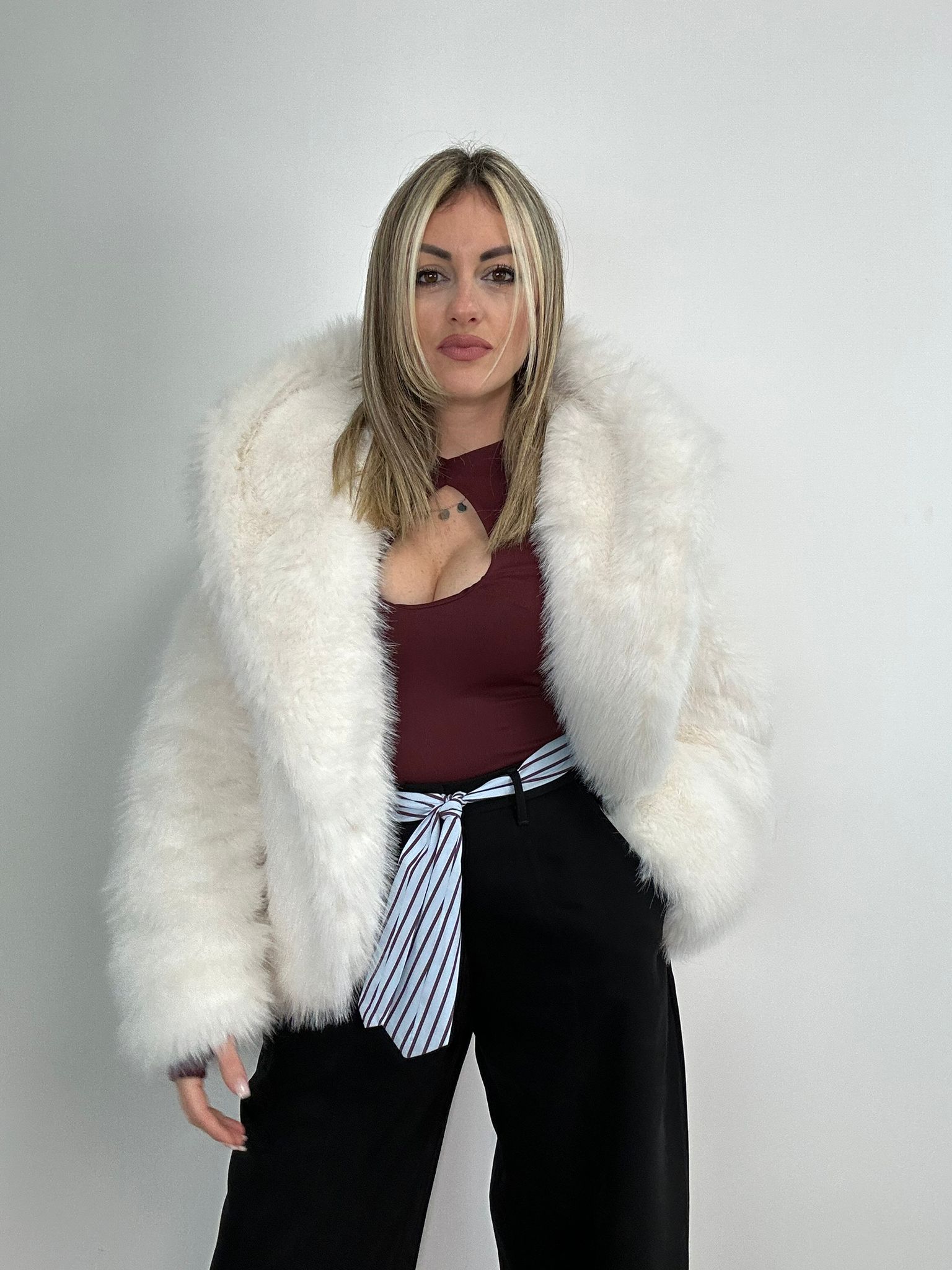 Body Scollo a goccia 13627 - Bordeaux