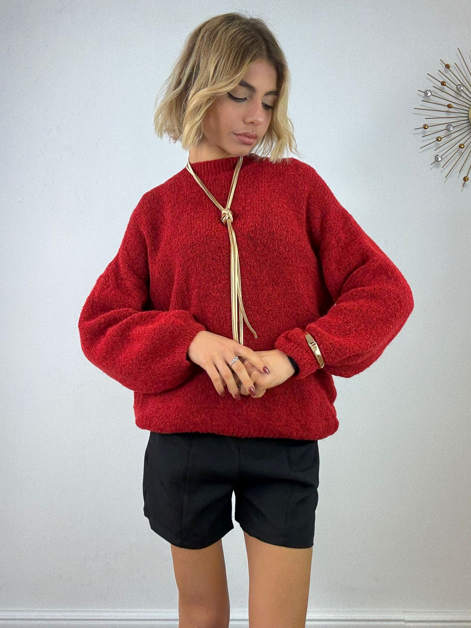 Collana pendente con nodo - Oro