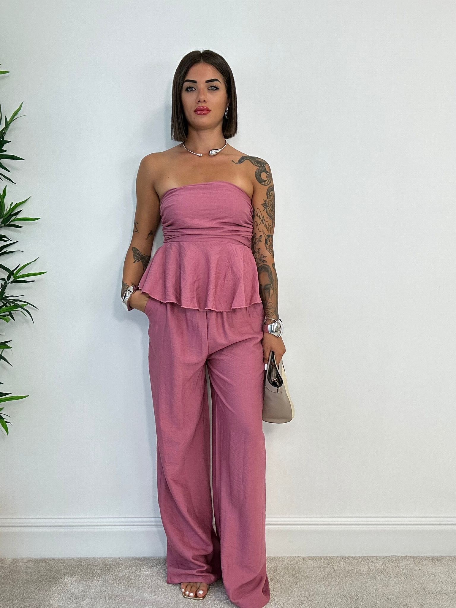 Coordinato Minorca (Top + Pantalone) Cipolla