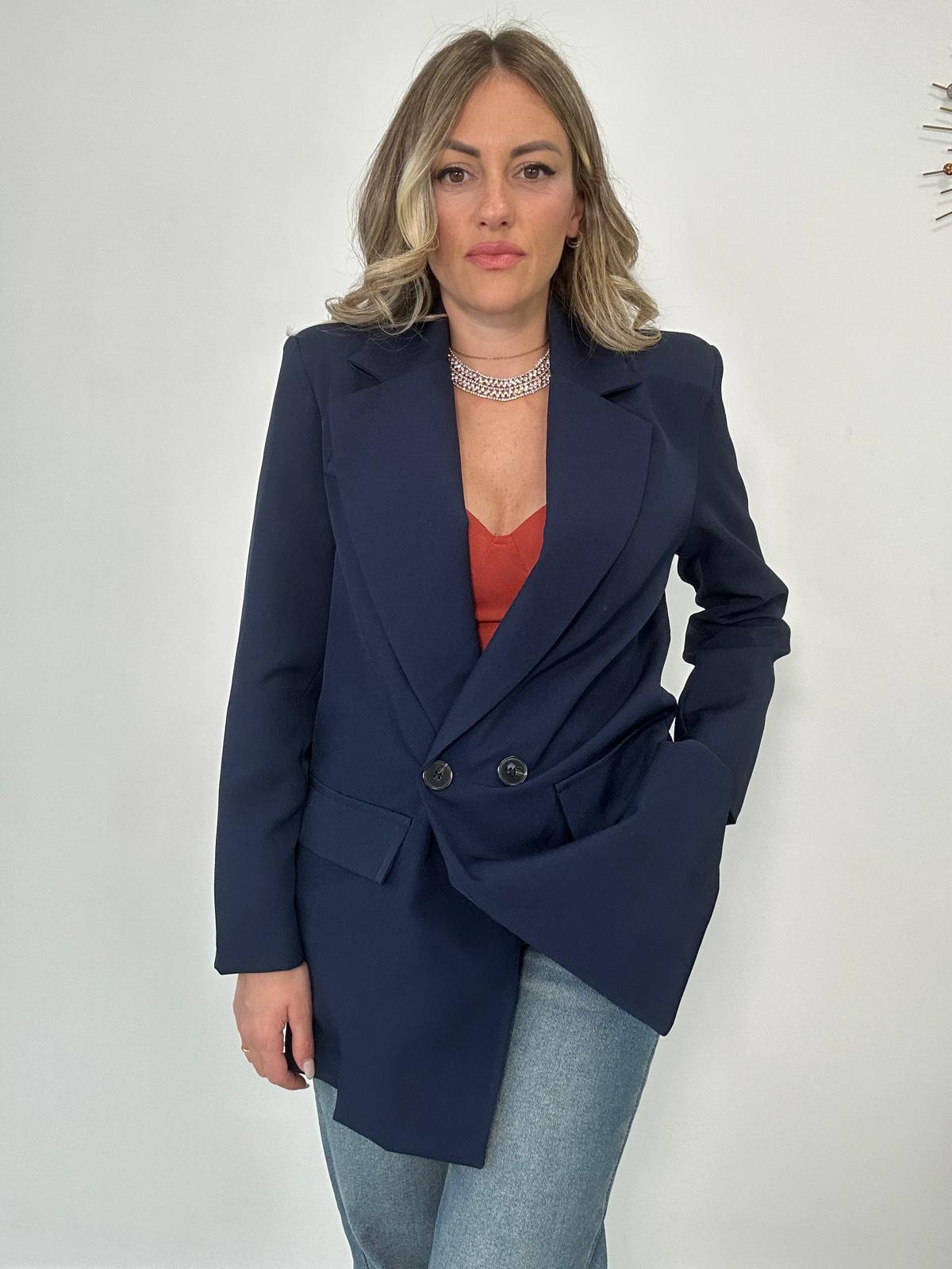 Blazer doppio bottone - Blu