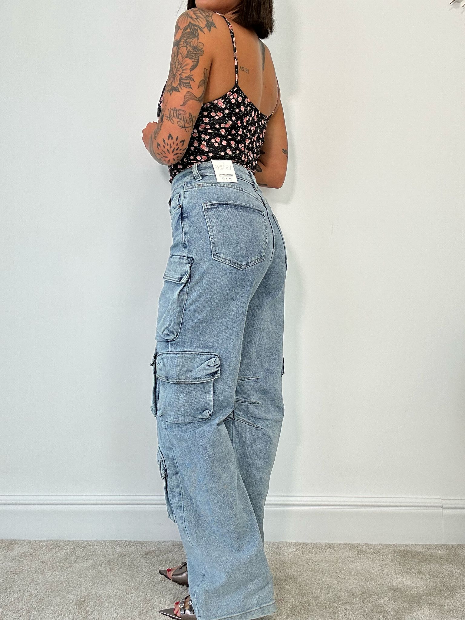 Jeans Cargo - Lavaggio Chiaro