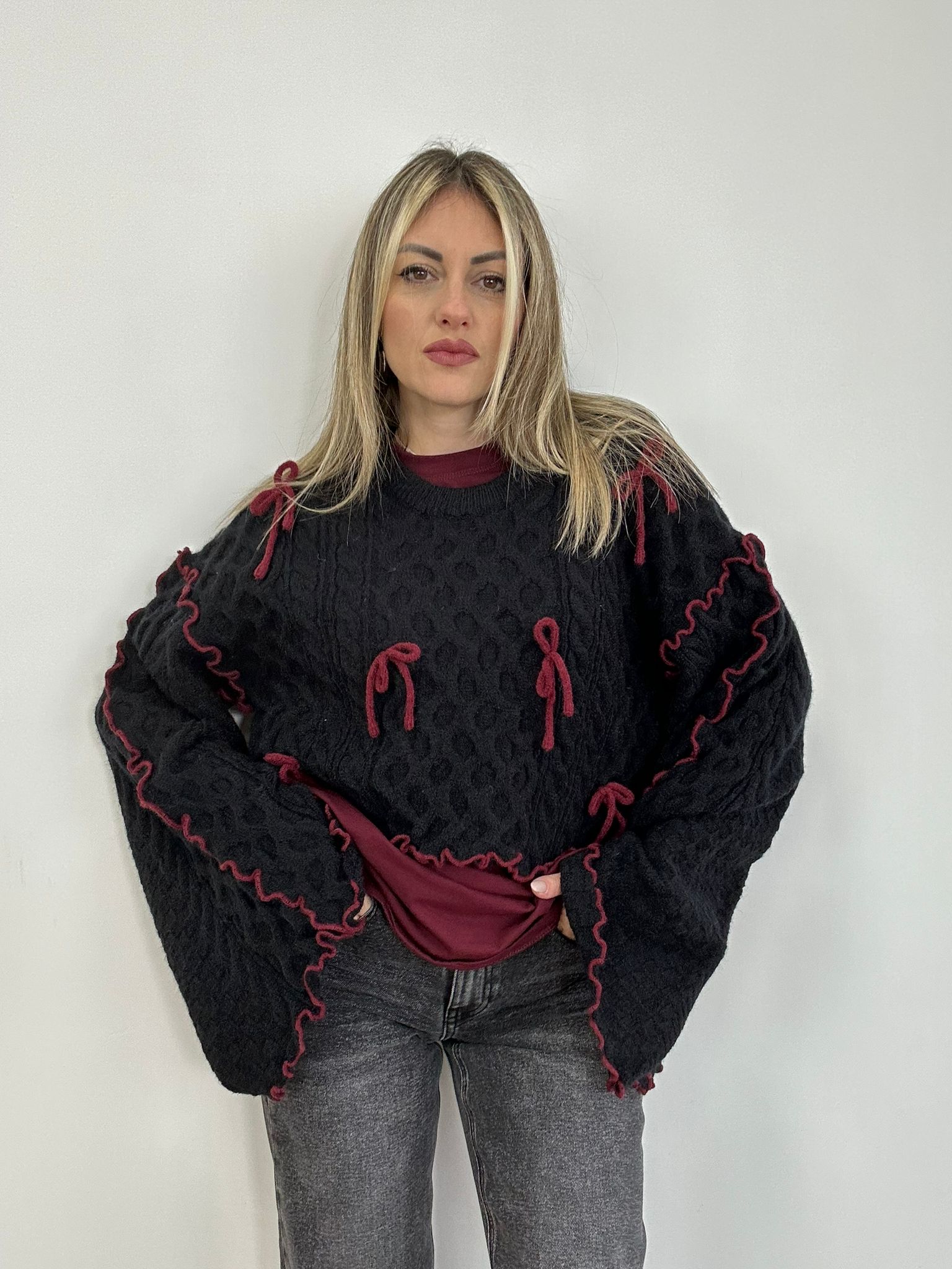 Pullover PL7057 - Schwarz