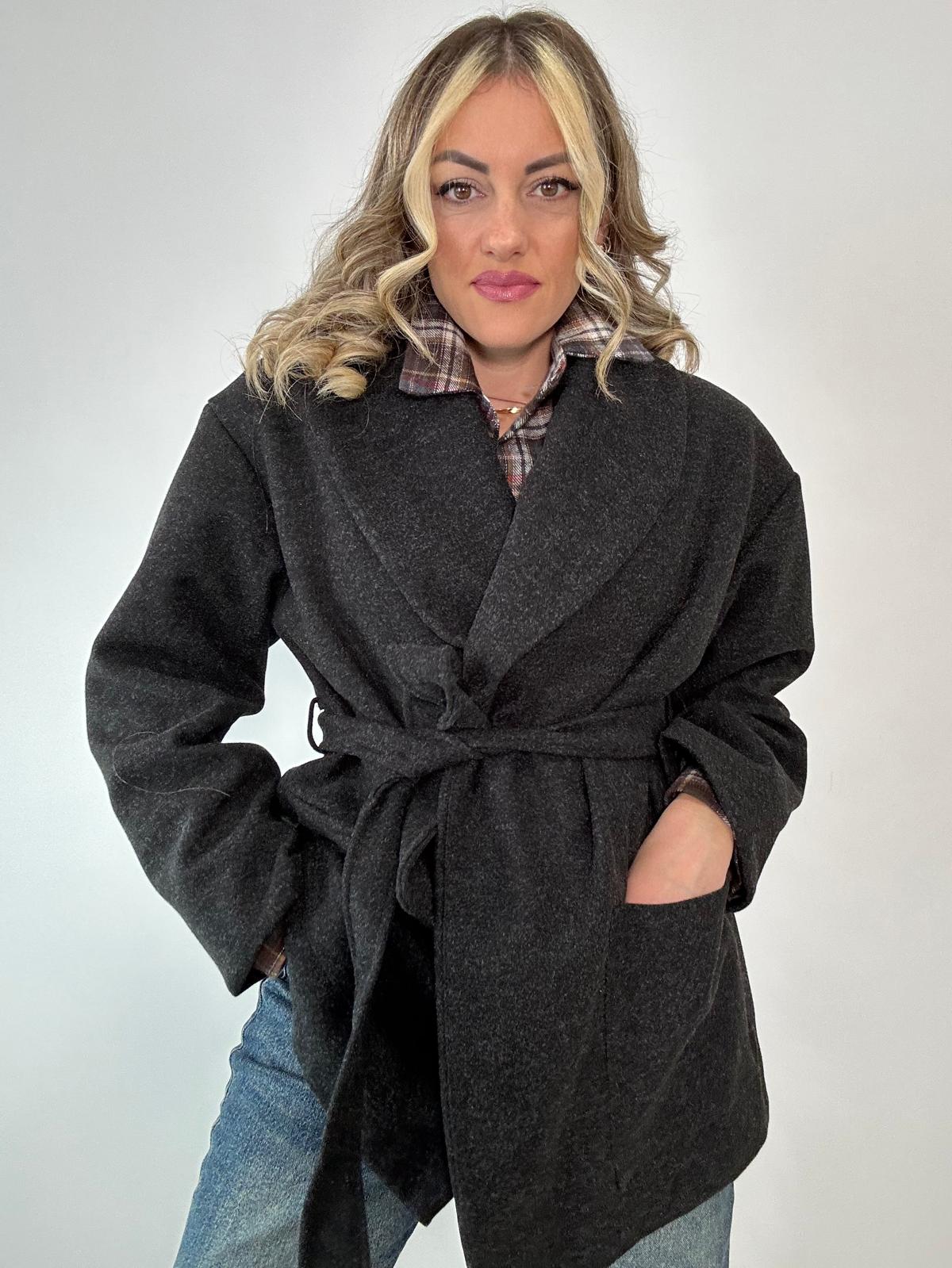 Cappotto M11146 - Grigio Scuro
