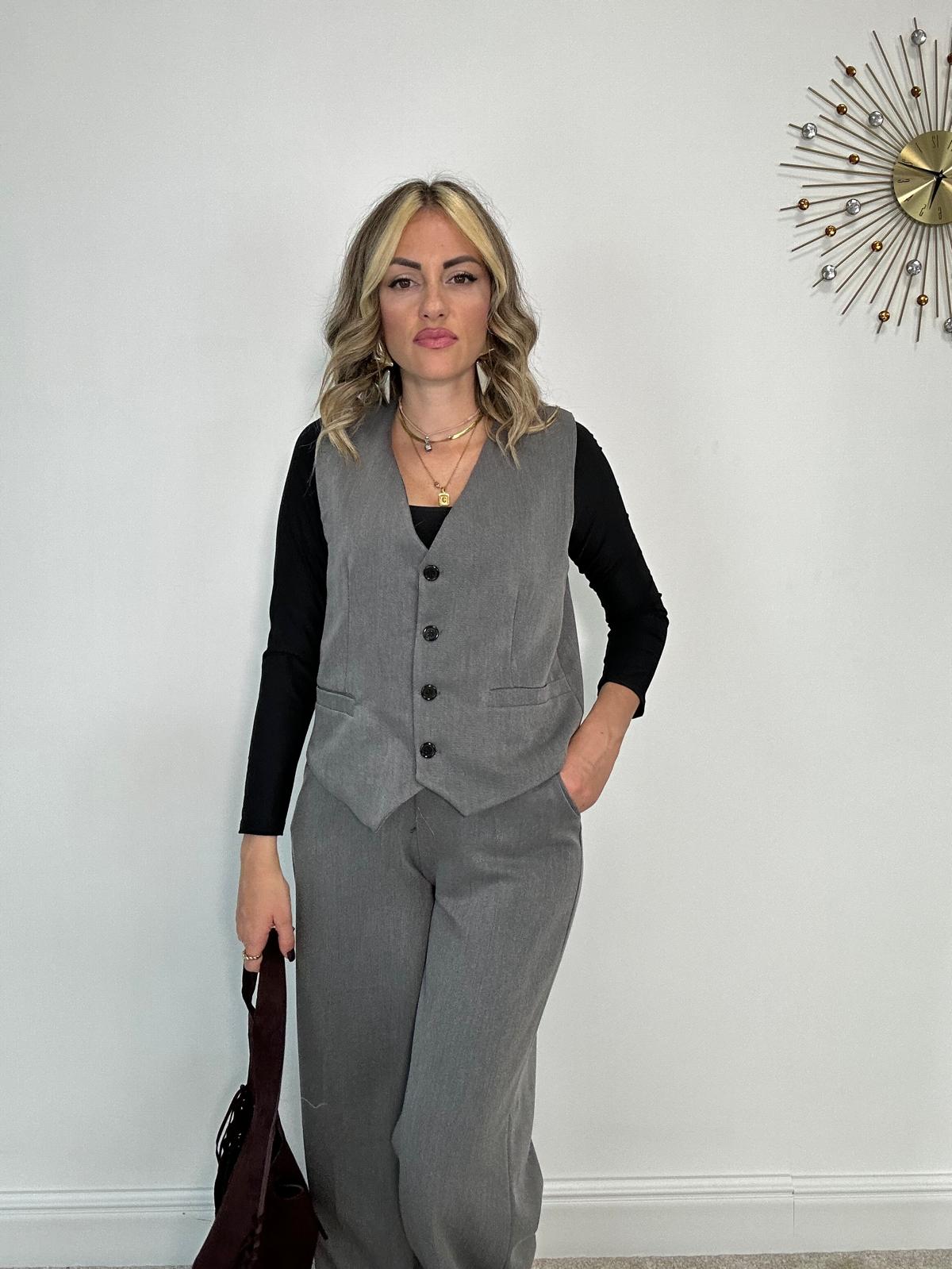 Tailleur Hilary (Gilet + Pantalone) Grigio