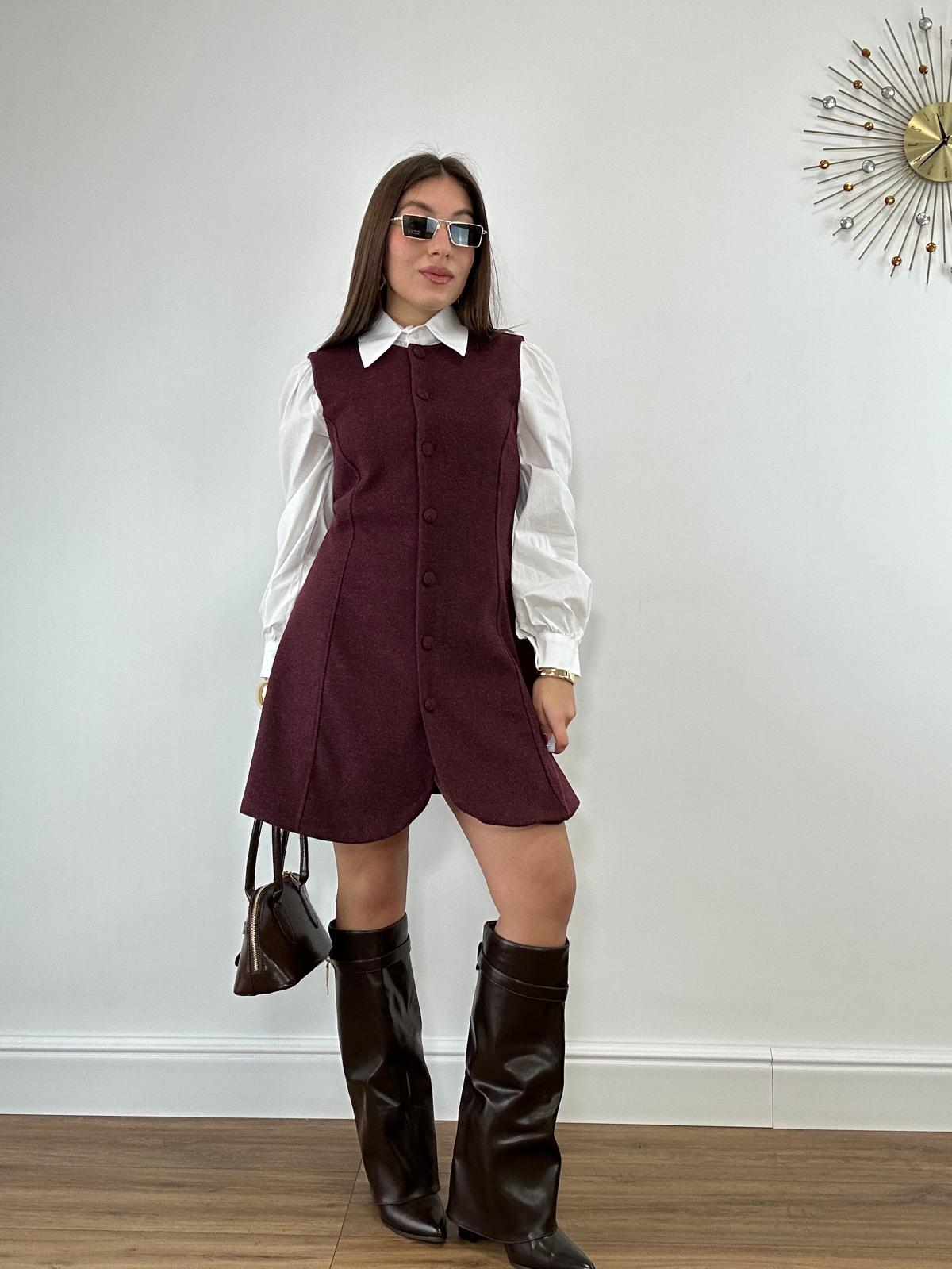 Abito con Camicia 6785 - Bordeaux