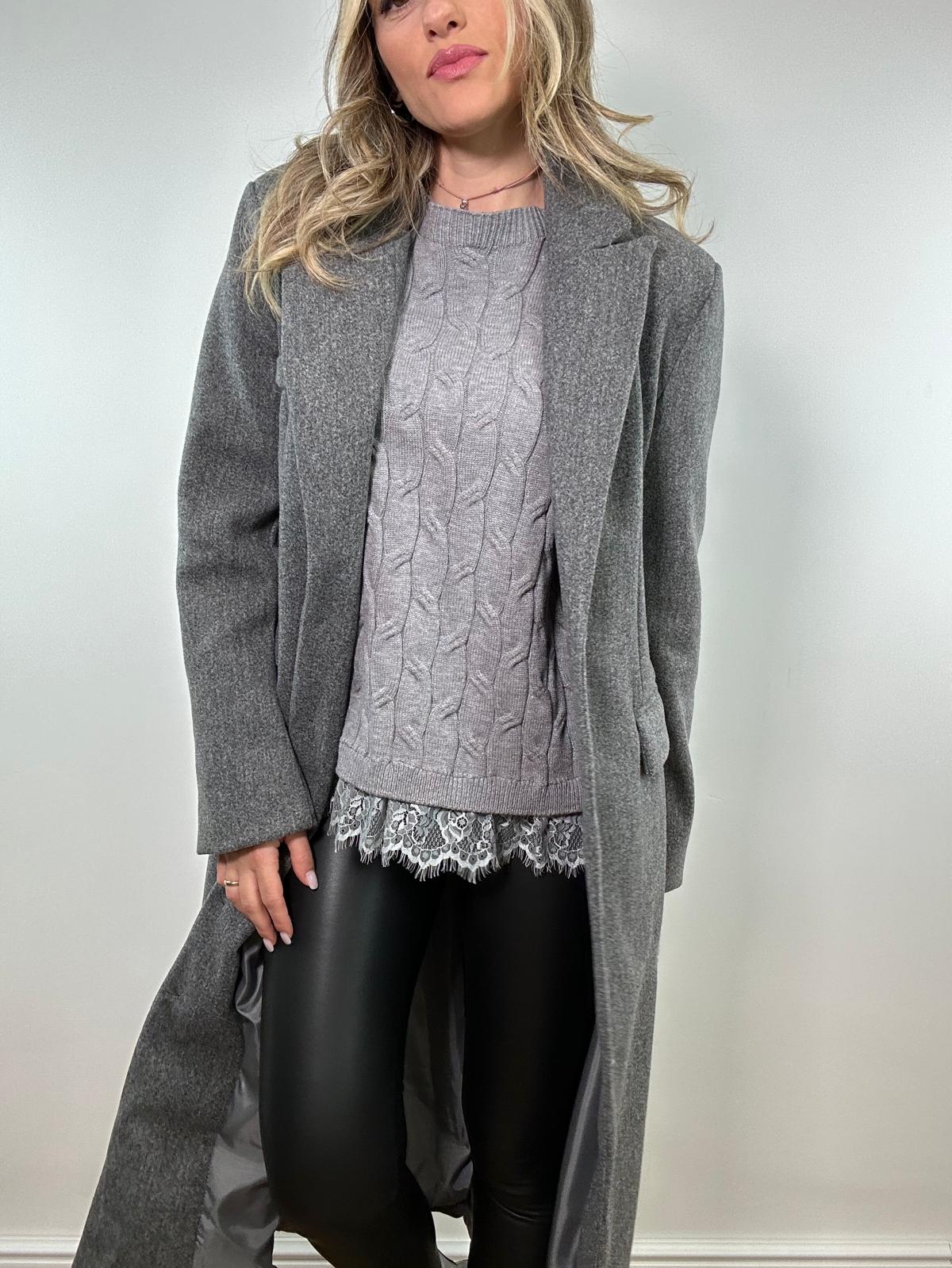 Pullover 25895 - Grau
