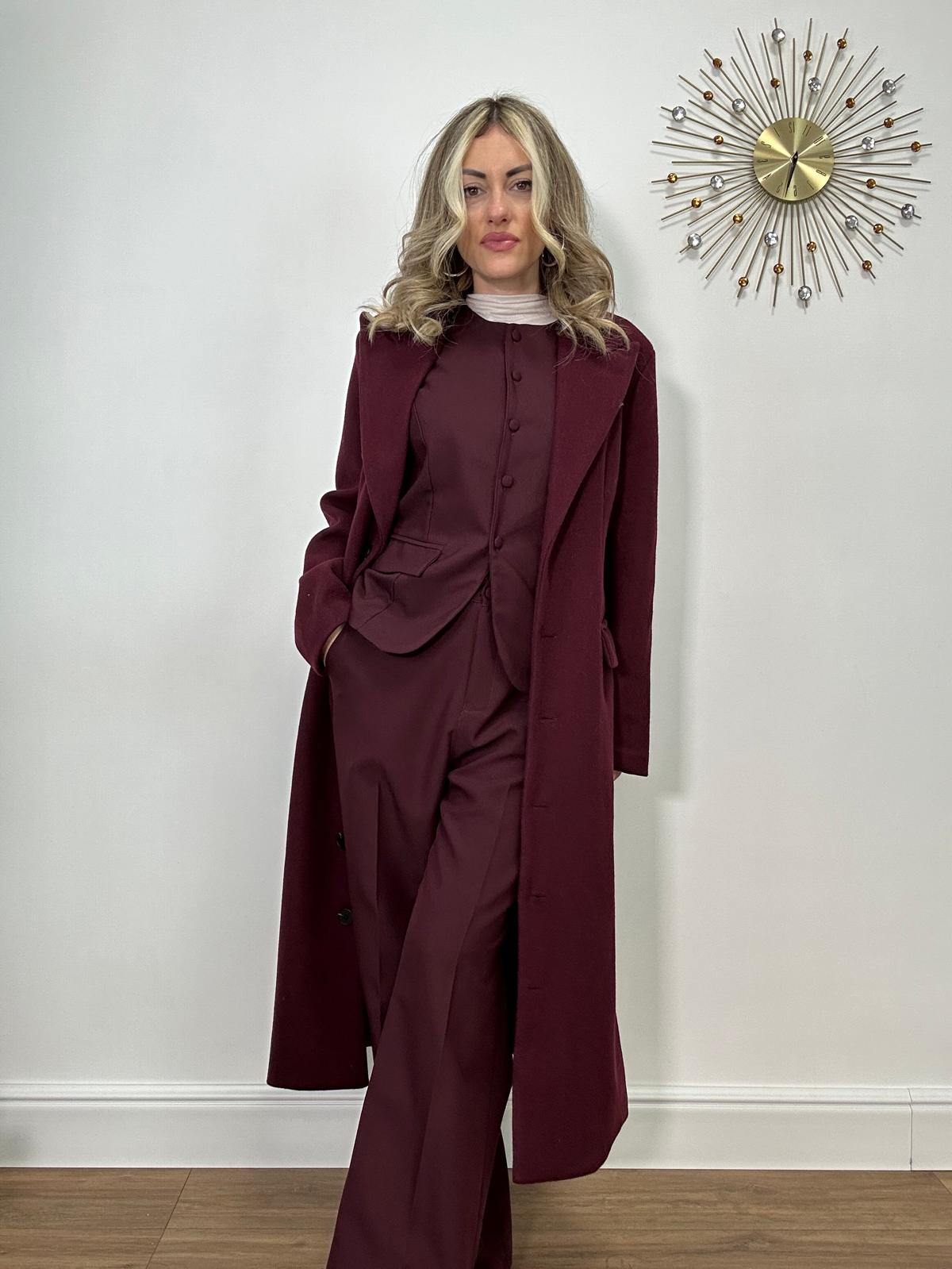 Tailleur 6754 (Gilet + Pantalone) Bordeaux