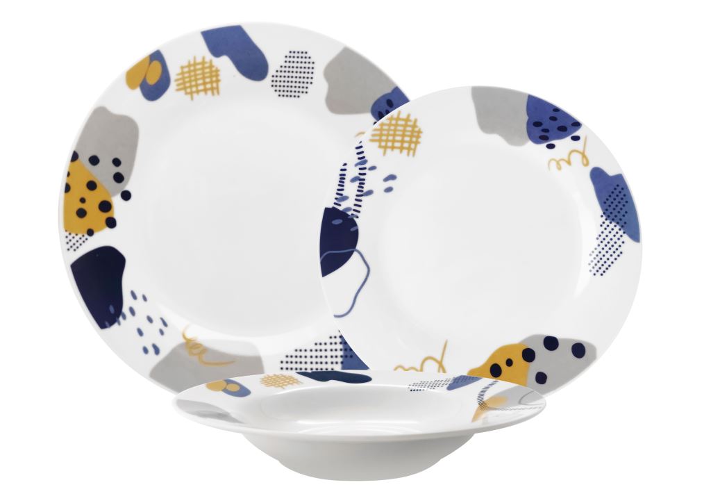 Servizio piatti da 18pz Beta Matarò - Bianco